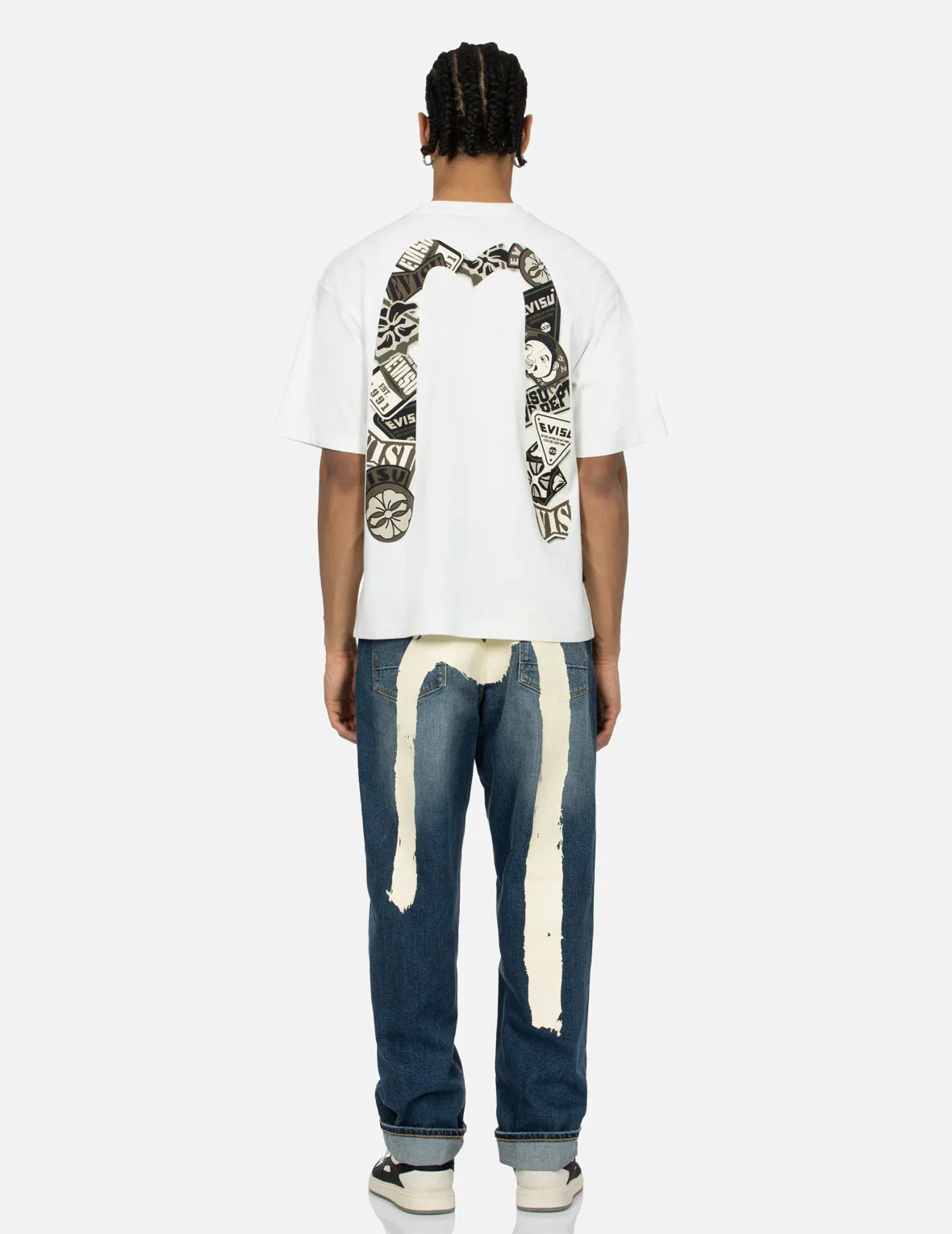 SPRING/ SUMMER COLLECTION 2025 Seagull and Stacked Badge Print Daicock Relax Fit T-shirt