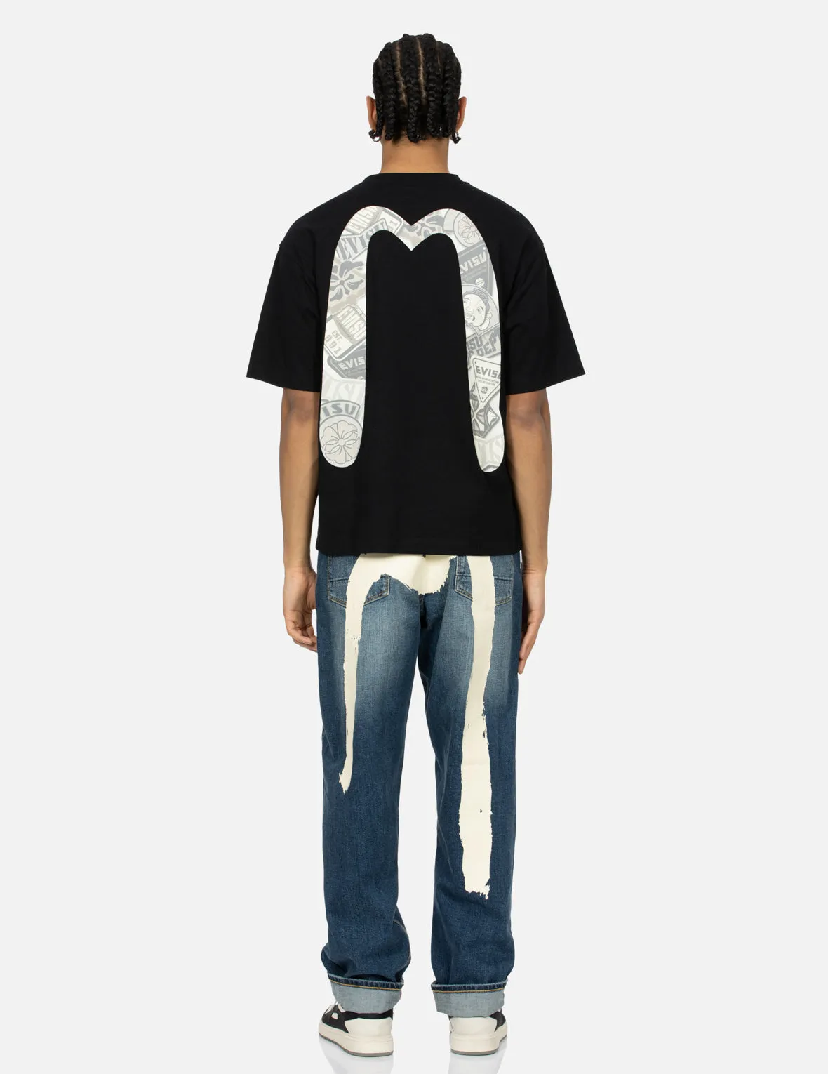 SPRING/ SUMMER COLLECTION 2025 Seagull and Stacked Badge Print Daicock Relax Fit T-shirt
