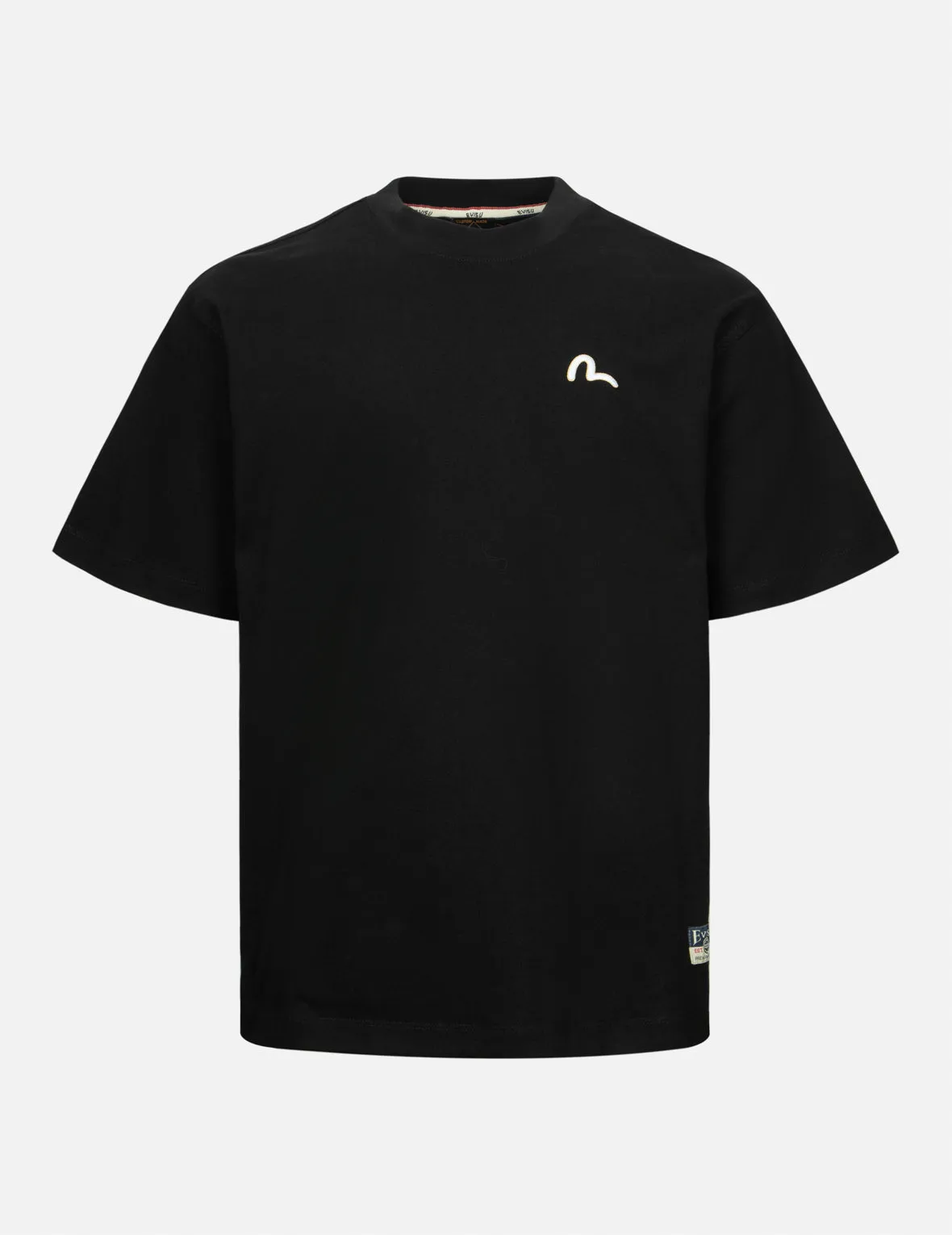 SPRING/ SUMMER COLLECTION 2025 Seagull Embroidery and Carp Print Relax Fit T-shirt