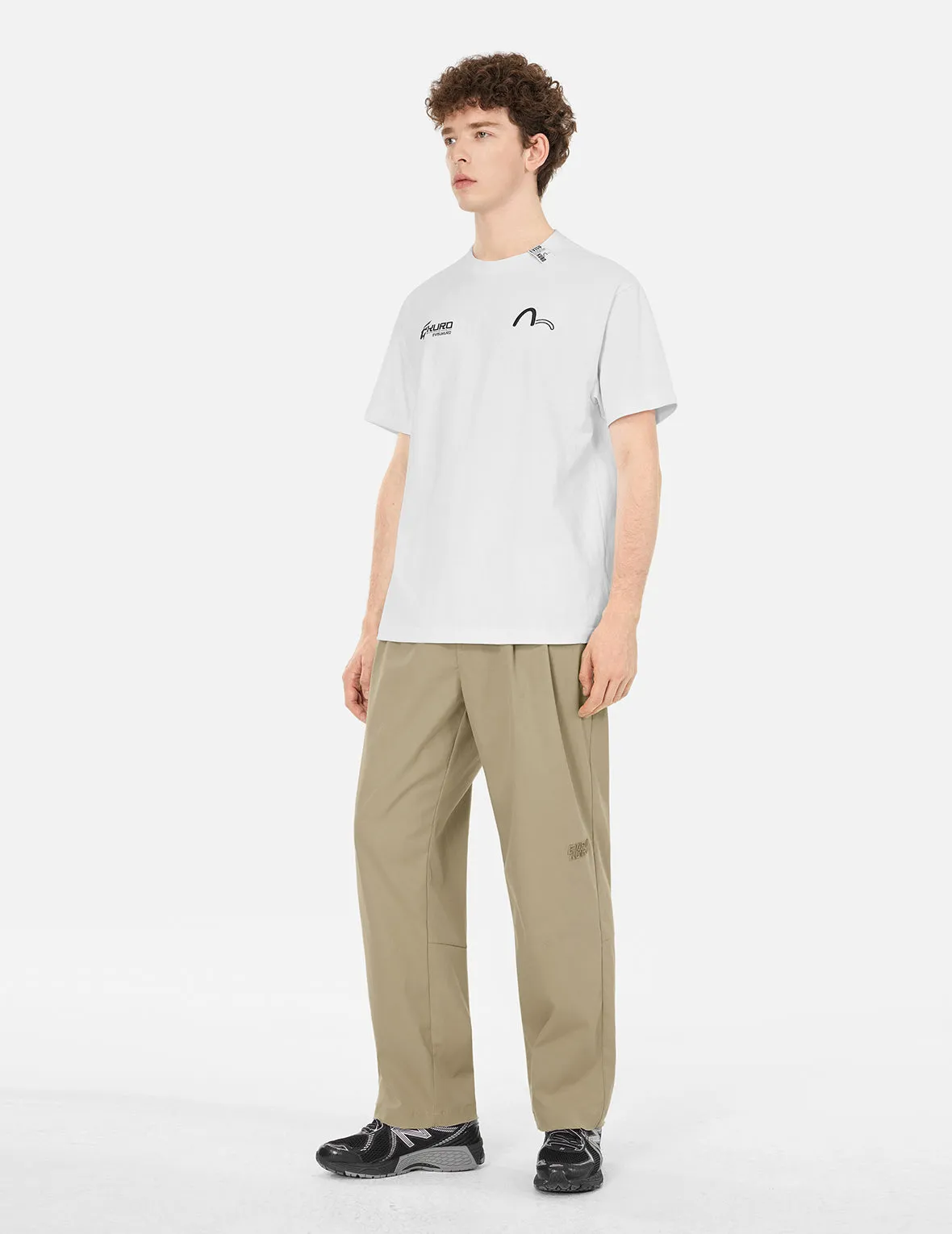 SPRING/ SUMMER COLLECTION 2025 Seagull Embroidery and Logo Print Regular Fit T-shirt