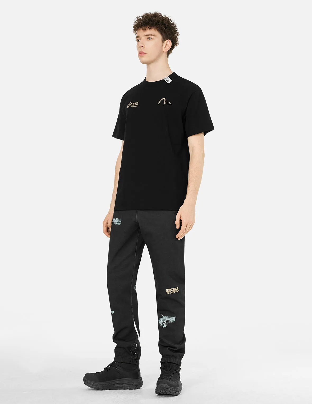 SPRING/ SUMMER COLLECTION 2025 Seagull Embroidery and Logo Print Regular Fit T-shirt