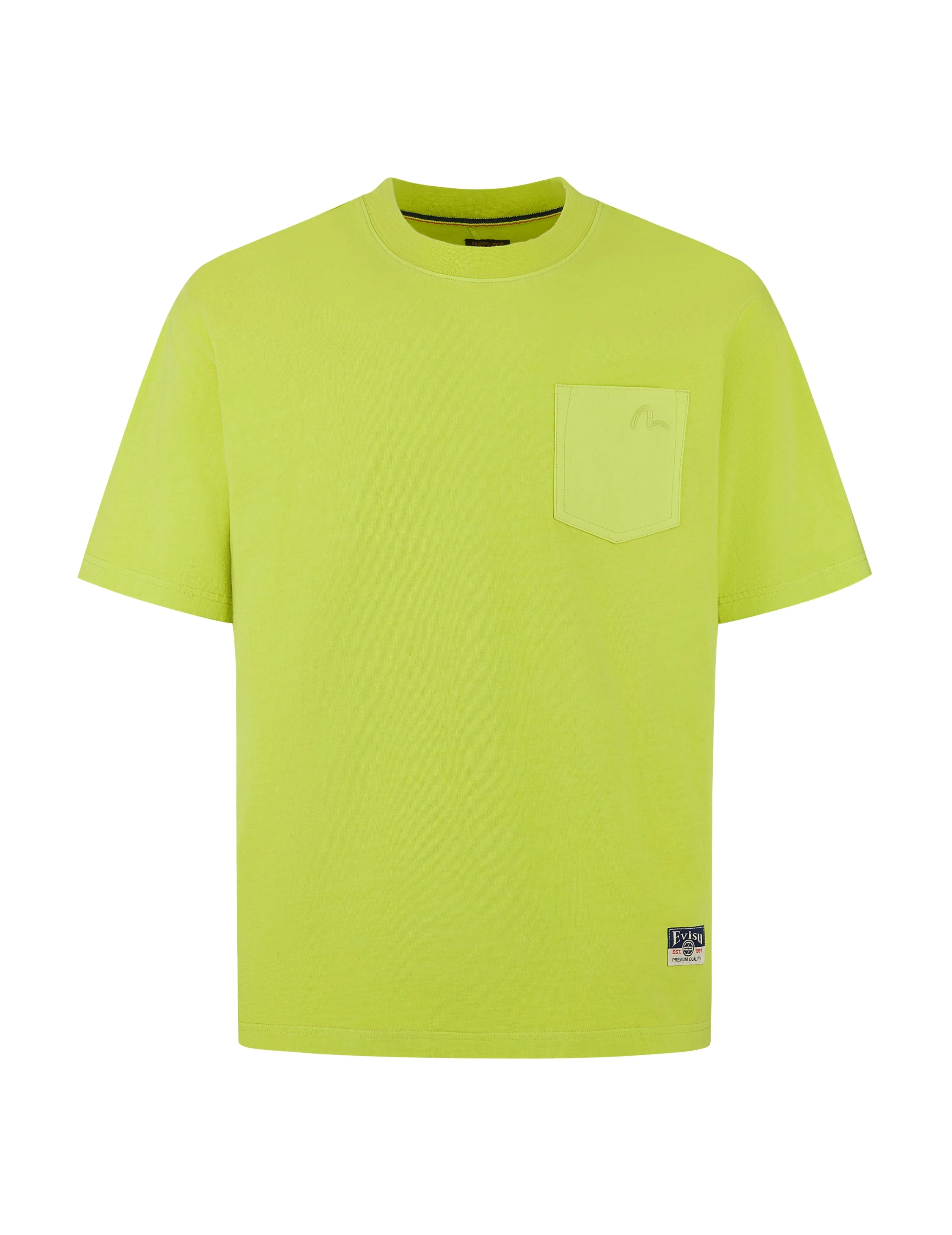 SPRING/ SUMMER COLLECTION 2025 Seagull Embroidery Stitching Pocket Relax Fit T-Shirt