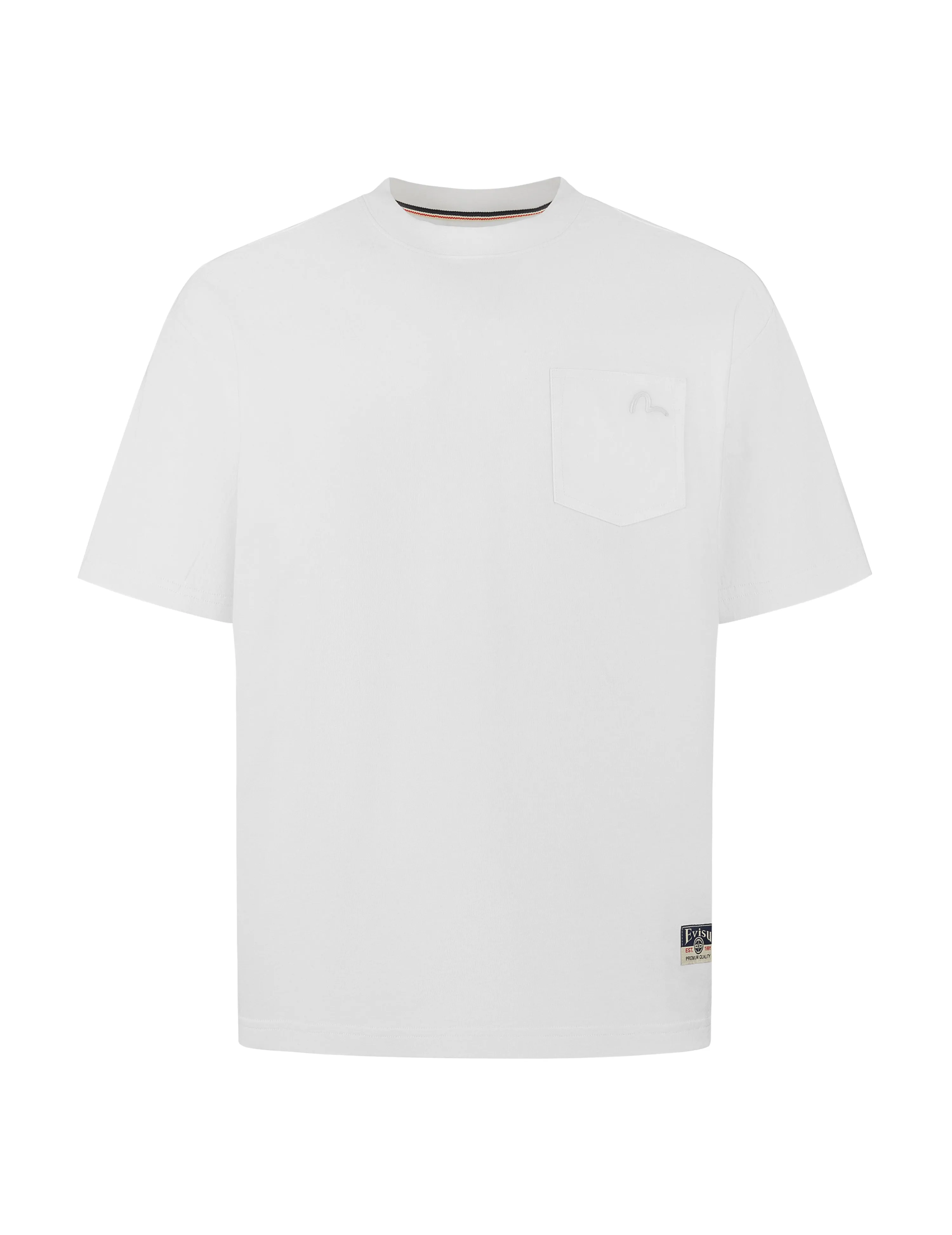 SPRING/ SUMMER COLLECTION 2025 Seagull Embroidery Stitching Pocket Relax Fit T-Shirt