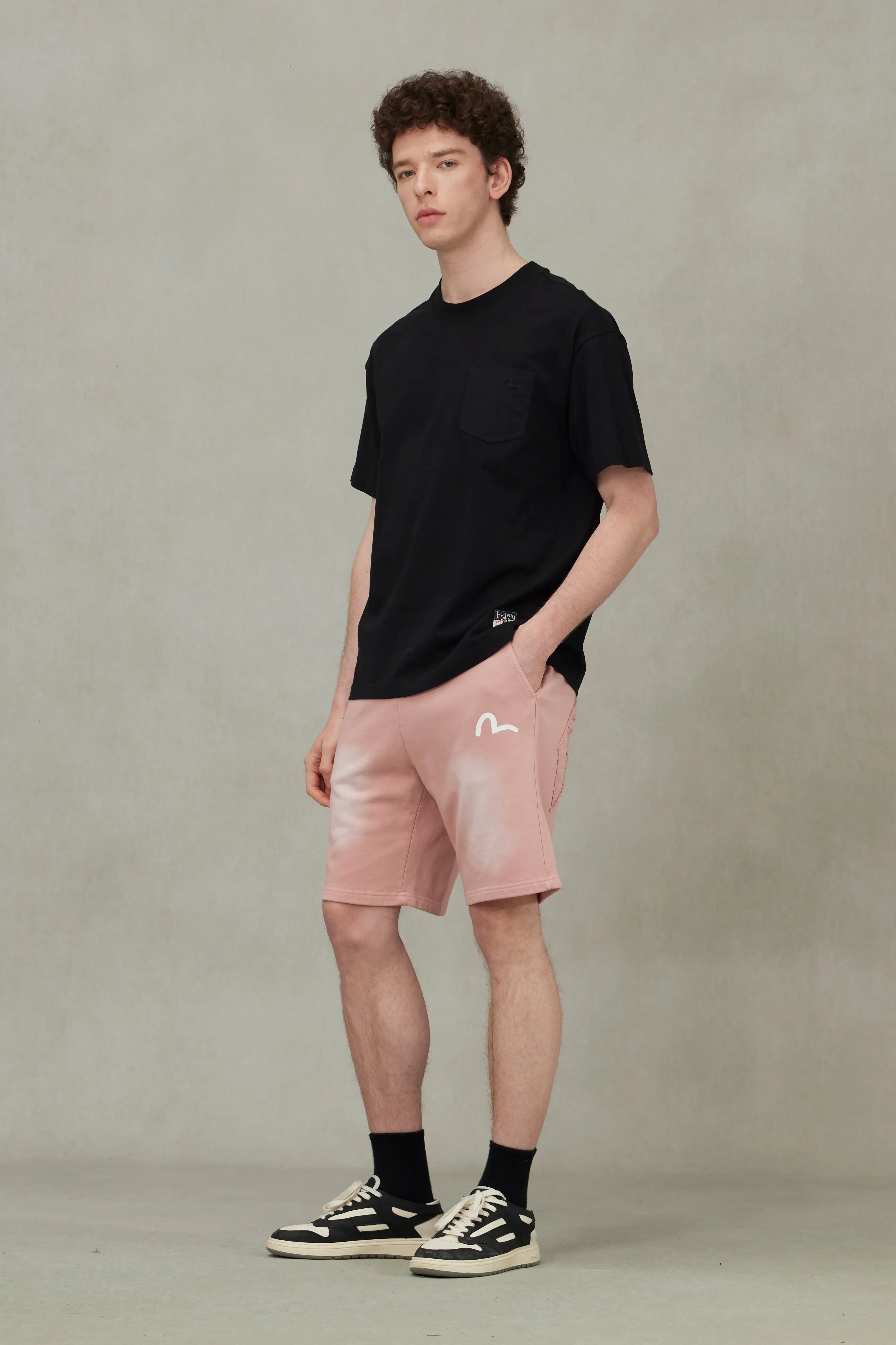 SPRING/ SUMMER COLLECTION 2025 Seagull Embroidery Stitching Pocket Relax Fit T-Shirt