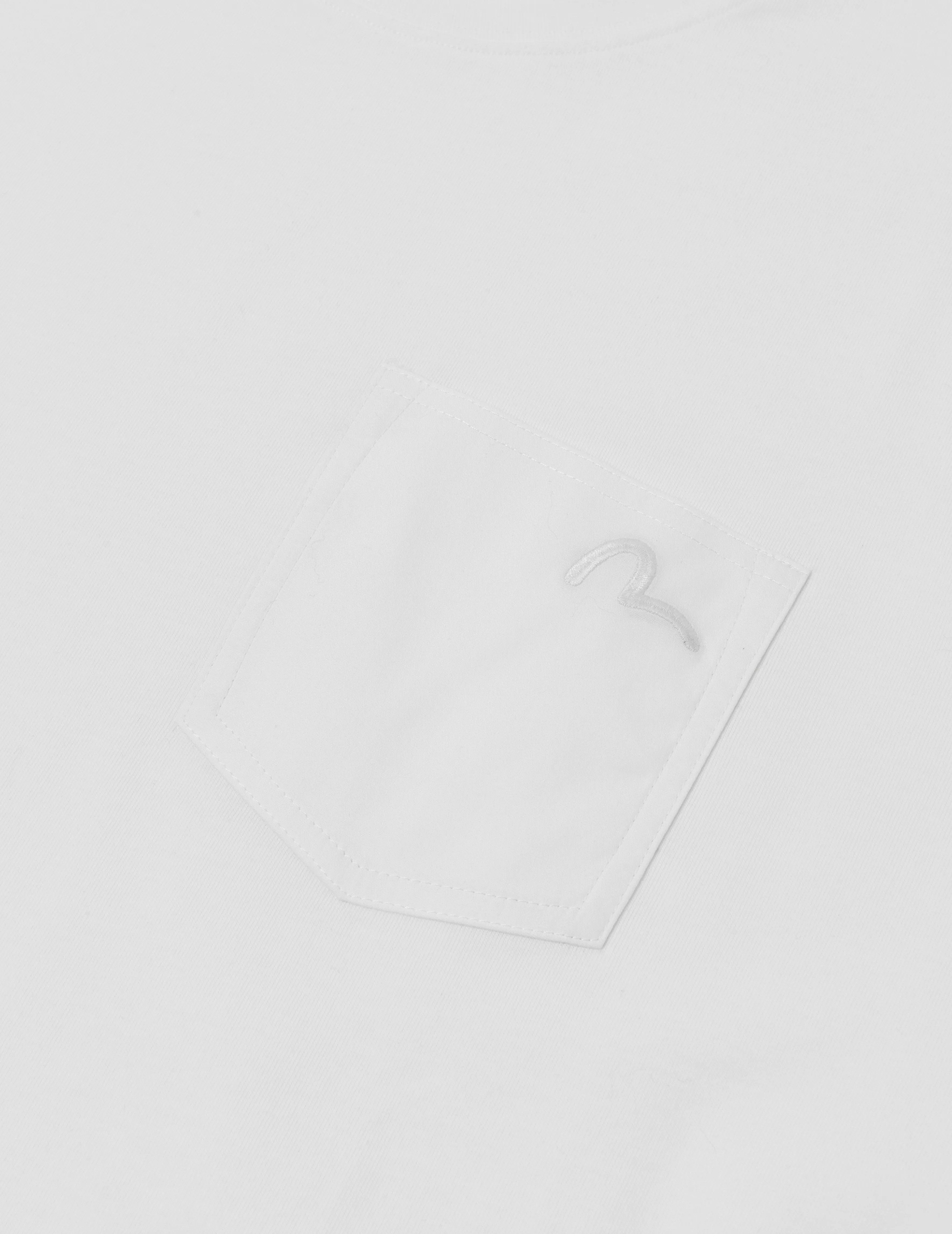SPRING/ SUMMER COLLECTION 2025 Seagull Embroidery Stitching Pocket Relax Fit T-Shirt