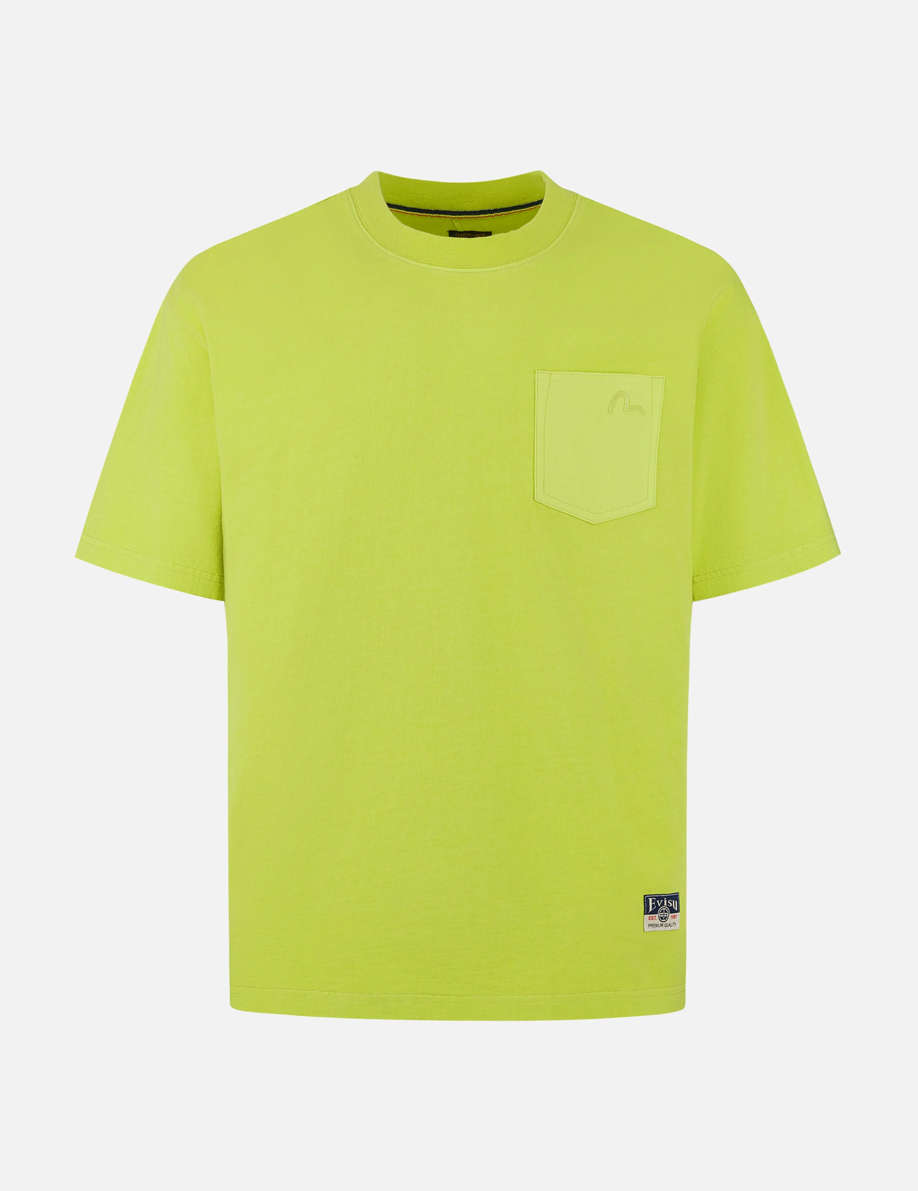 SPRING/ SUMMER COLLECTION 2025 Seagull Embroidery Stitching Pocket Relax Fit T-Shirt