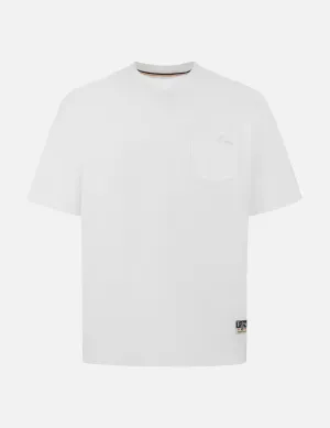 SPRING/ SUMMER COLLECTION 2025 Seagull Embroidery Stitching Pocket Relax Fit T-Shirt