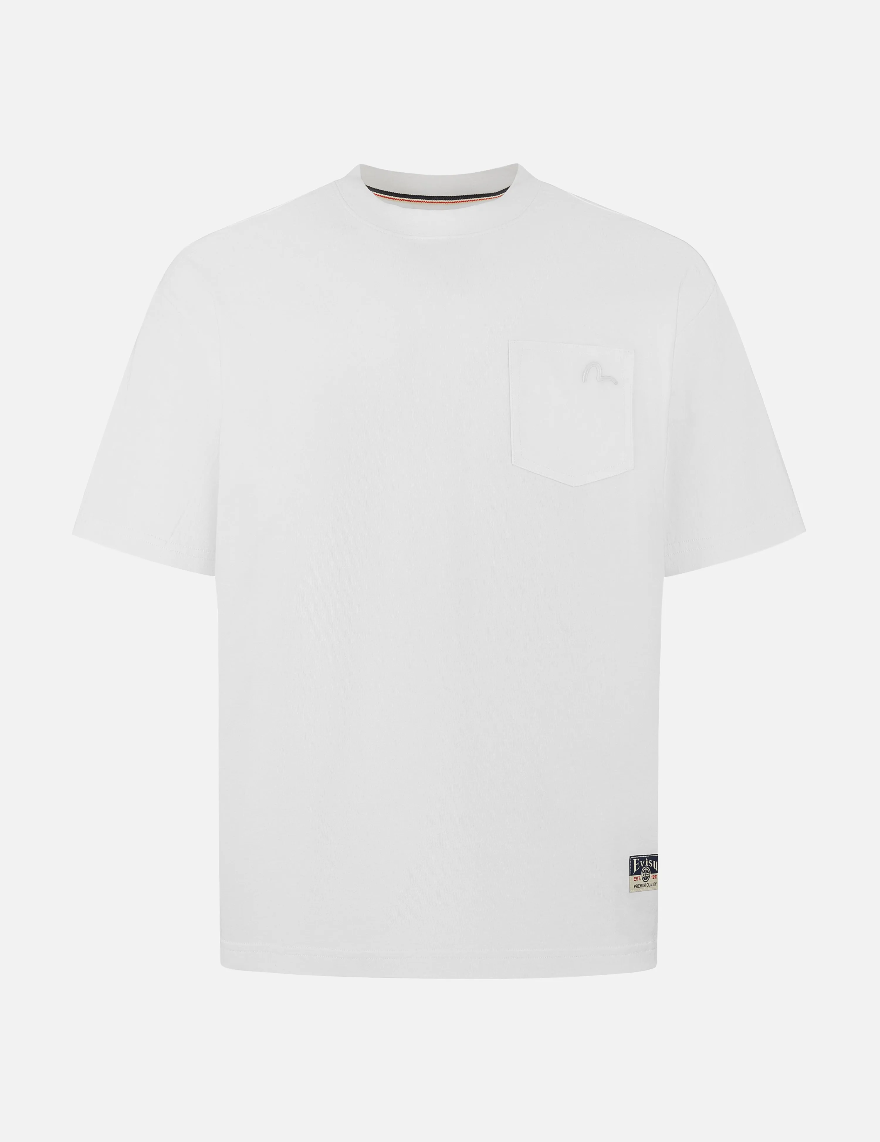 SPRING/ SUMMER COLLECTION 2025 Seagull Embroidery Stitching Pocket Relax Fit T-Shirt
