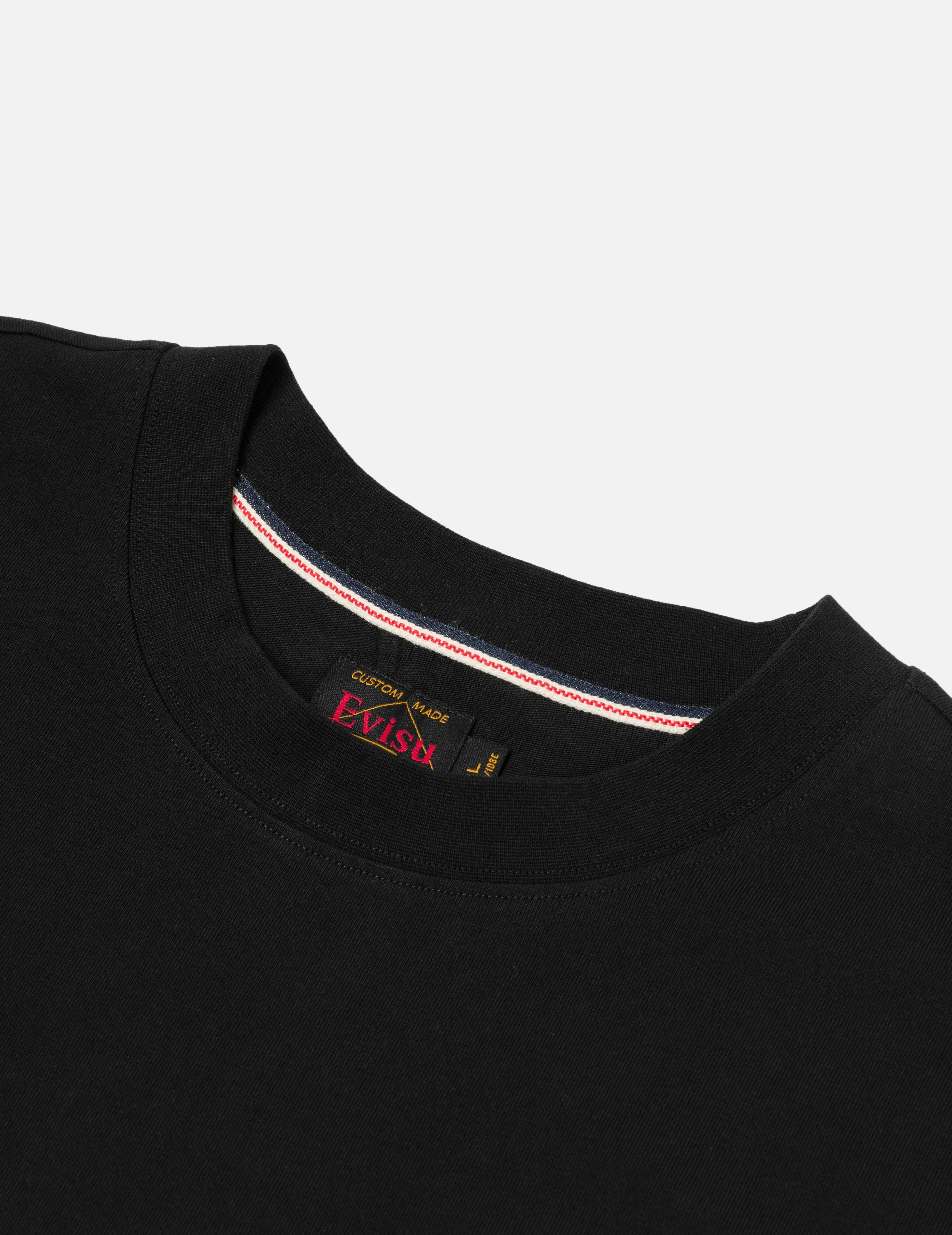 SPRING/ SUMMER COLLECTION 2025 Seagull Embroidery Stitching Pocket Relax Fit T-Shirt