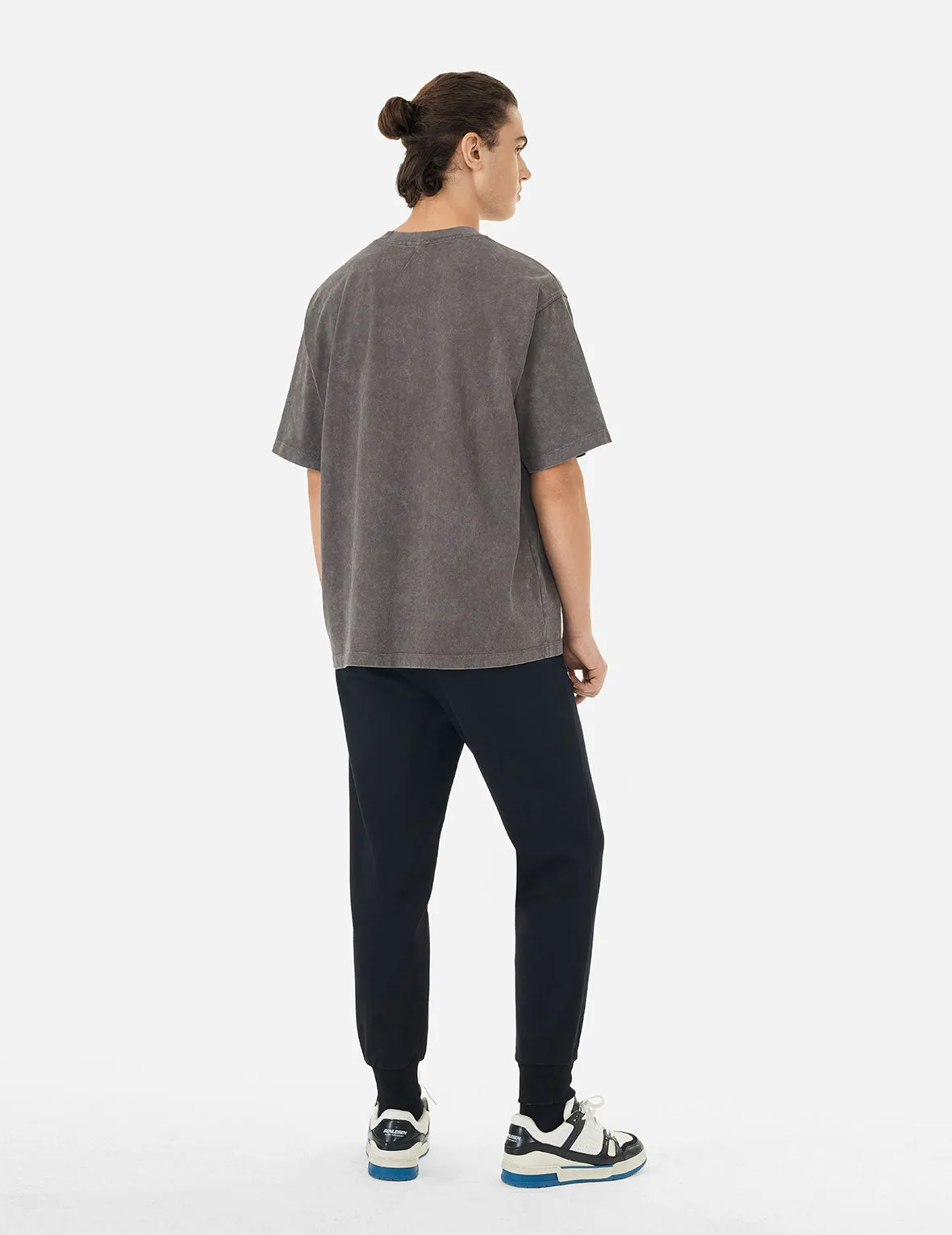 SPRING/ SUMMER COLLECTION 2025 Seagull Embroidery Washed Relax Fit T-shirt