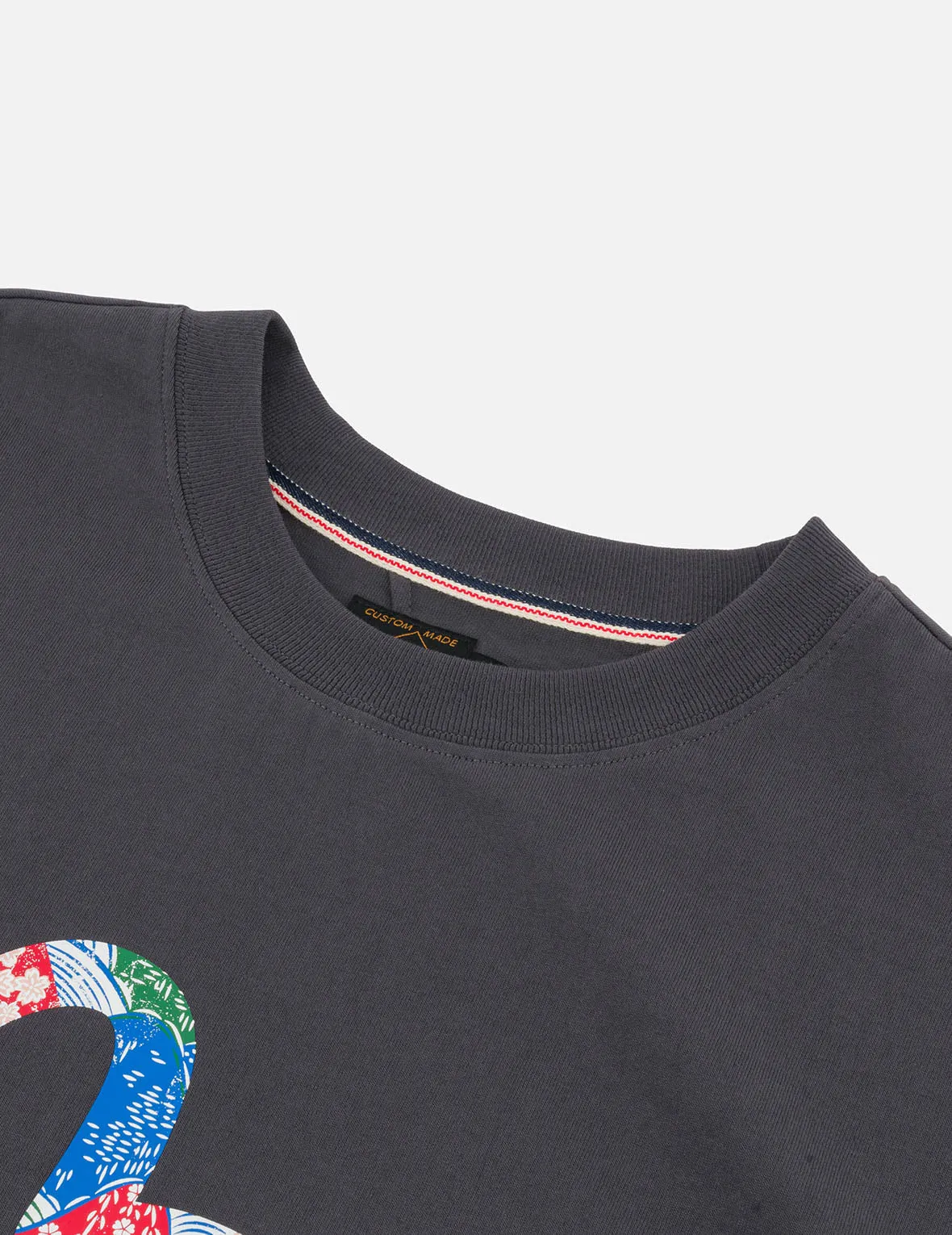 SPRING/ SUMMER COLLECTION 2025 Seagull Print and Japanese Patch Logo Relax Fit T-shirt
