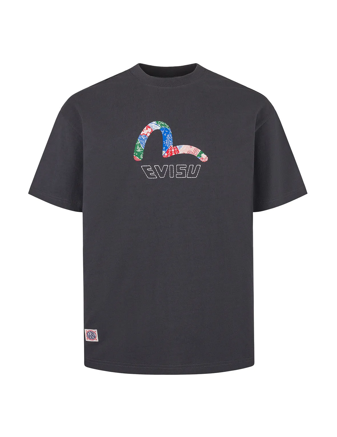 SPRING/ SUMMER COLLECTION 2025 Seagull Print and Japanese Patch Logo Relax Fit T-shirt