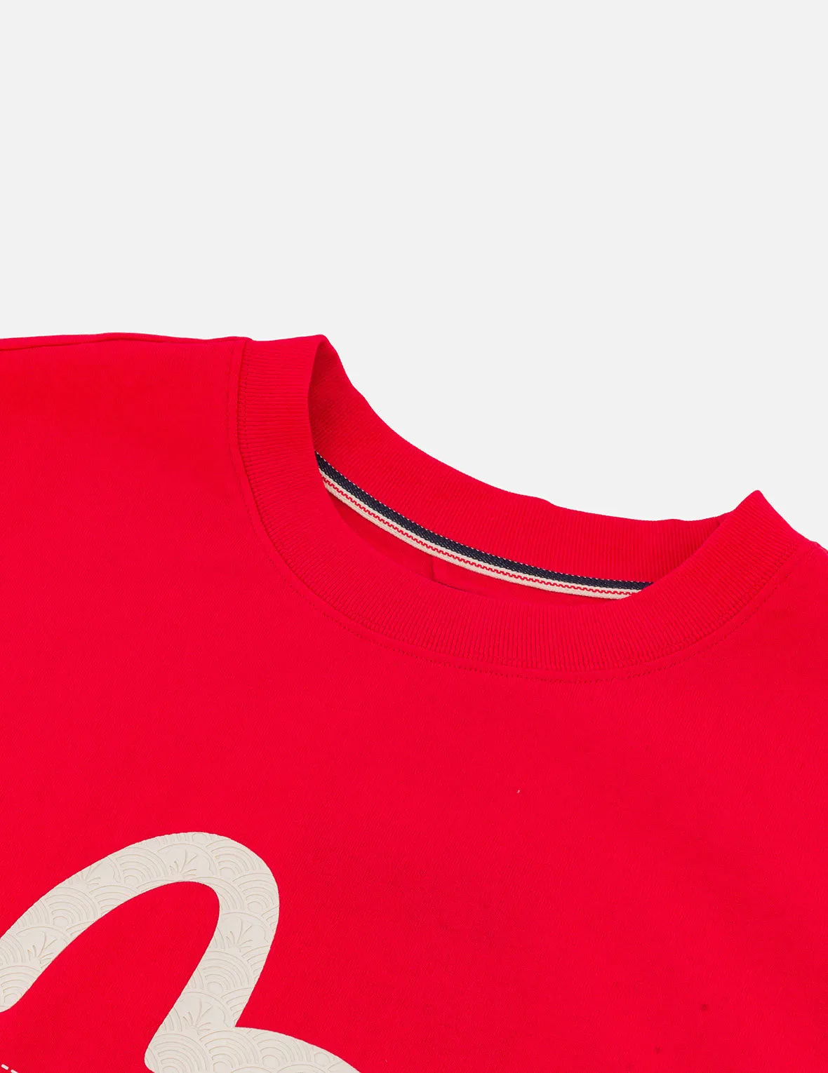 SPRING/ SUMMER COLLECTION 2025 Seagull Print and Stitched Logo Embroidery Relax Fit T-shirt