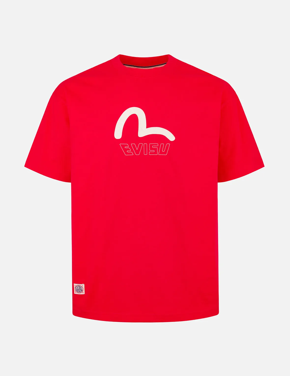 SPRING/ SUMMER COLLECTION 2025 Seagull Print and Stitched Logo Embroidery Relax Fit T-shirt