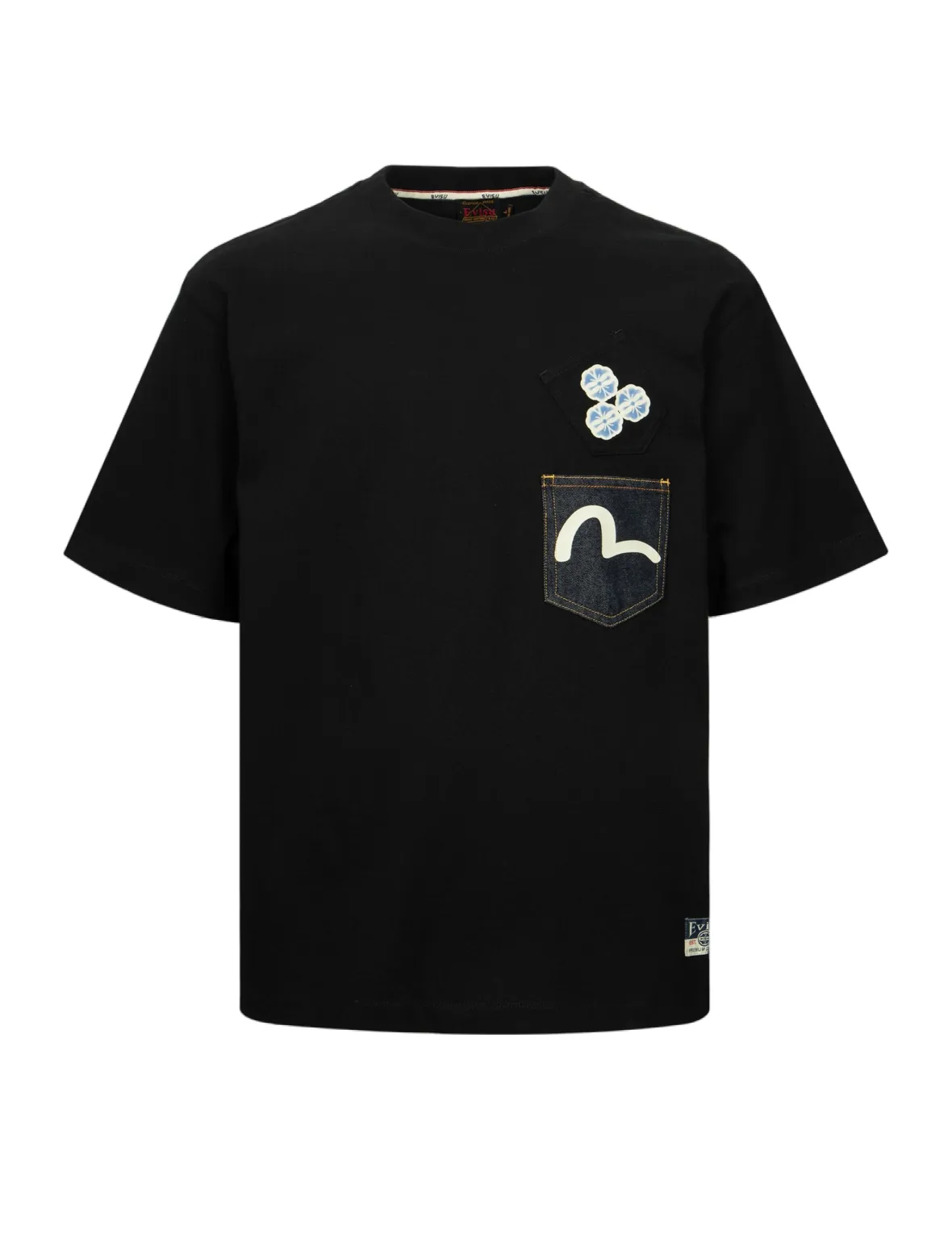 SPRING/ SUMMER COLLECTION 2025 Seagull-print Denim Pocket Relax Fit T-Shirt