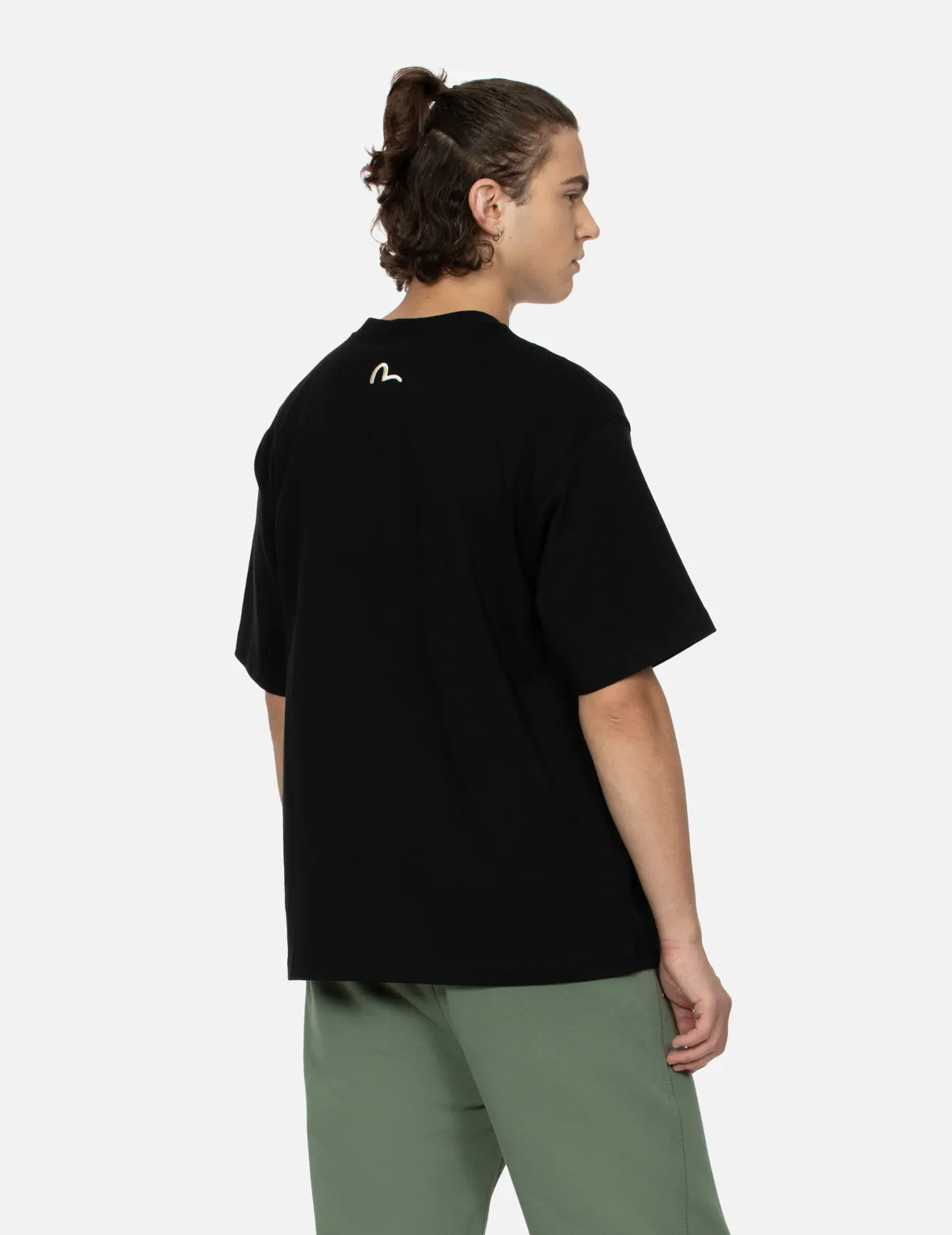 SPRING/ SUMMER COLLECTION 2025 Seagull-print Denim Pocket Relax Fit T-Shirt