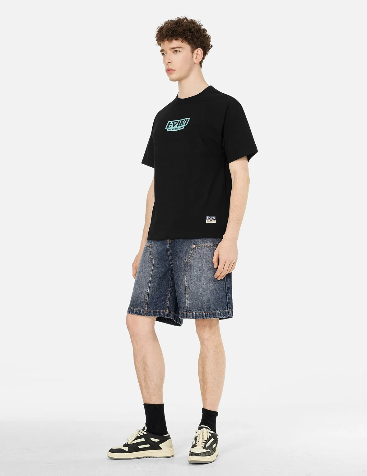 SPRING/ SUMMER COLLECTION 2025 Slogan and Totem Daicock Print Relax Fit T-shirt