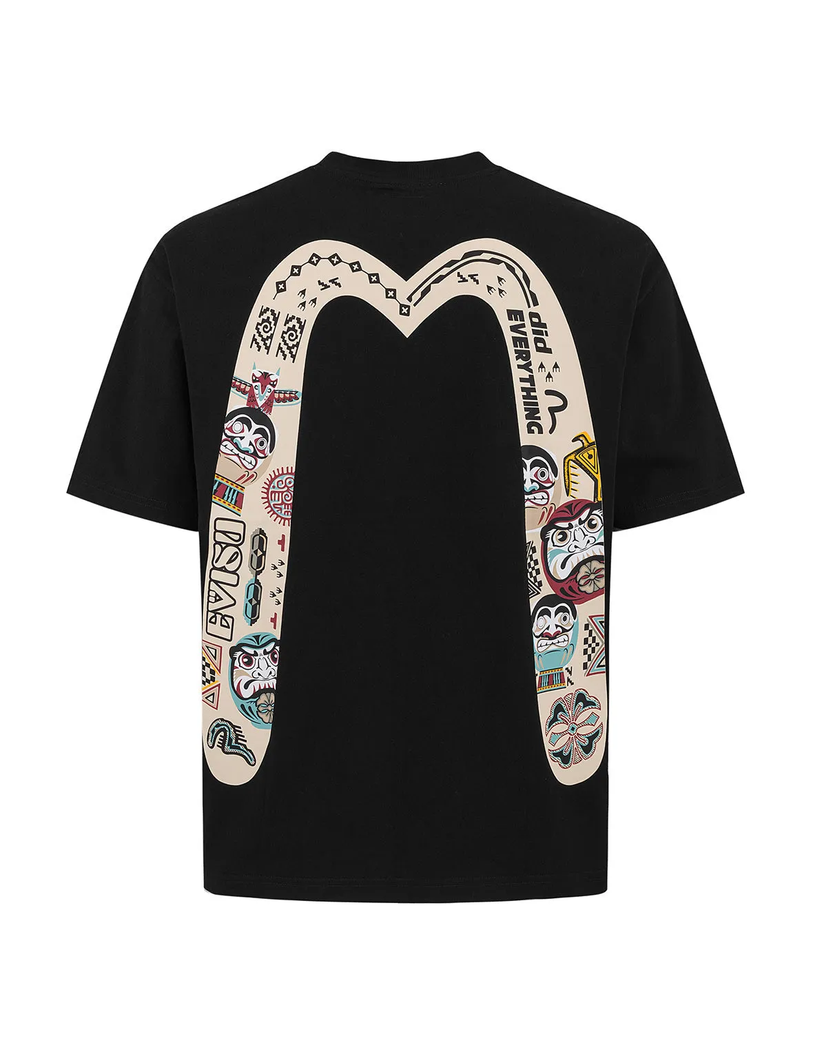 SPRING/ SUMMER COLLECTION 2025 Slogan and Totem Daicock Print Relax Fit T-shirt