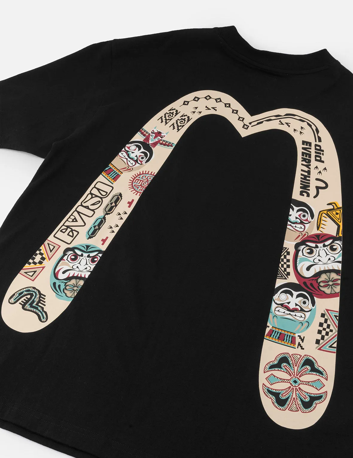 SPRING/ SUMMER COLLECTION 2025 Slogan and Totem Daicock Print Relax Fit T-shirt