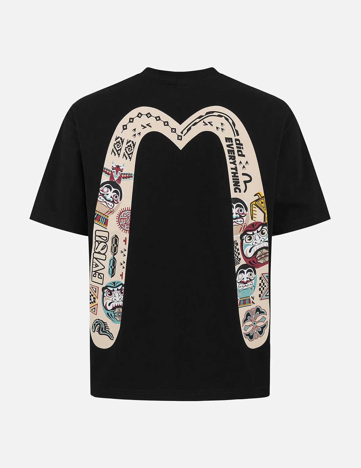 SPRING/ SUMMER COLLECTION 2025 Slogan and Totem Daicock Print Relax Fit T-shirt
