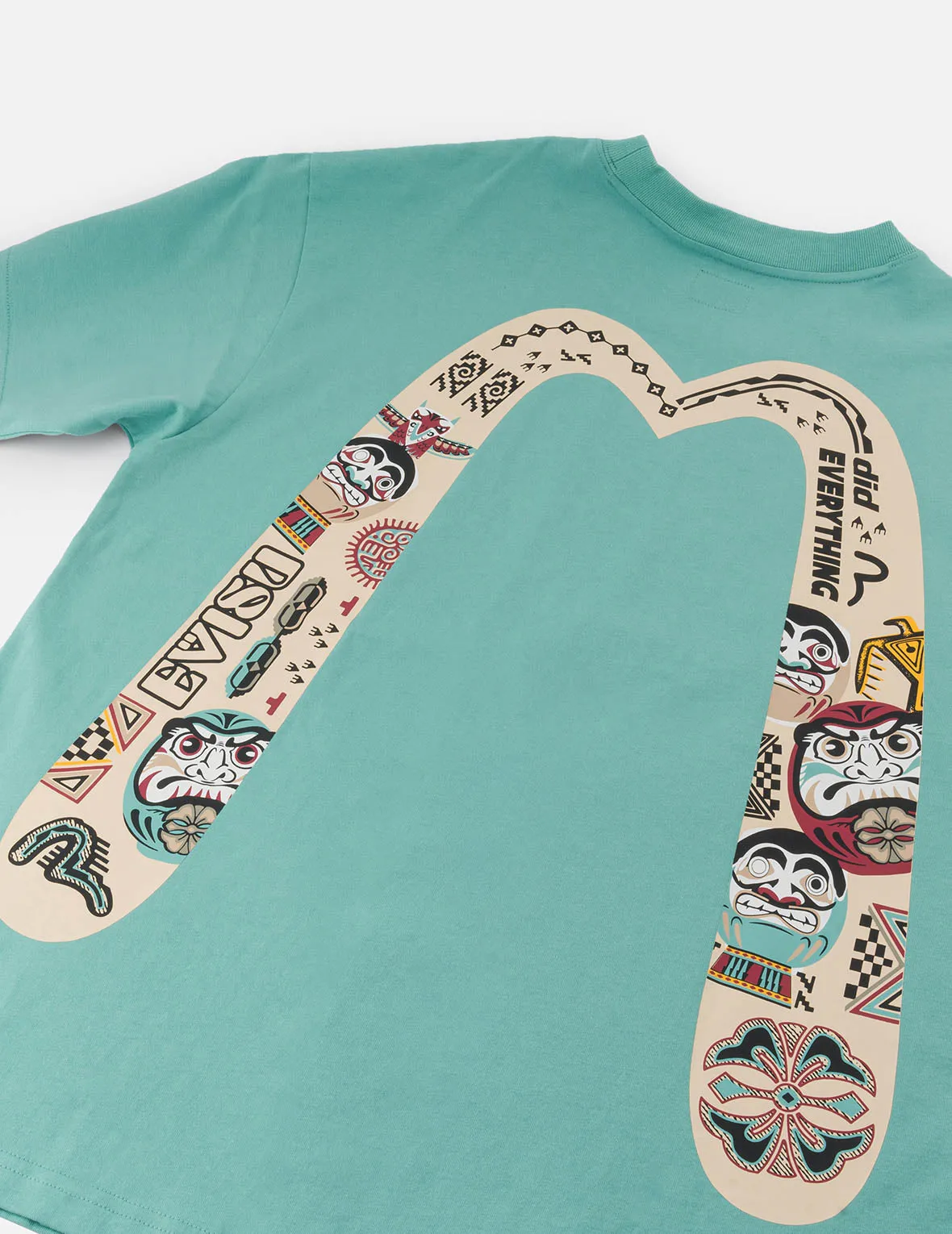 SPRING/ SUMMER COLLECTION 2025 Slogan and Totem Daicock Print Relax Fit T-shirt