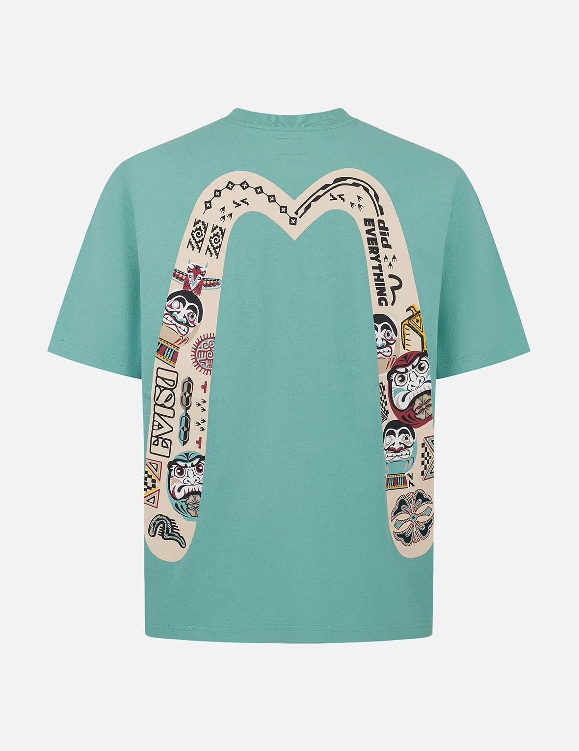 SPRING/ SUMMER COLLECTION 2025 Slogan and Totem Daicock Print Relax Fit T-shirt