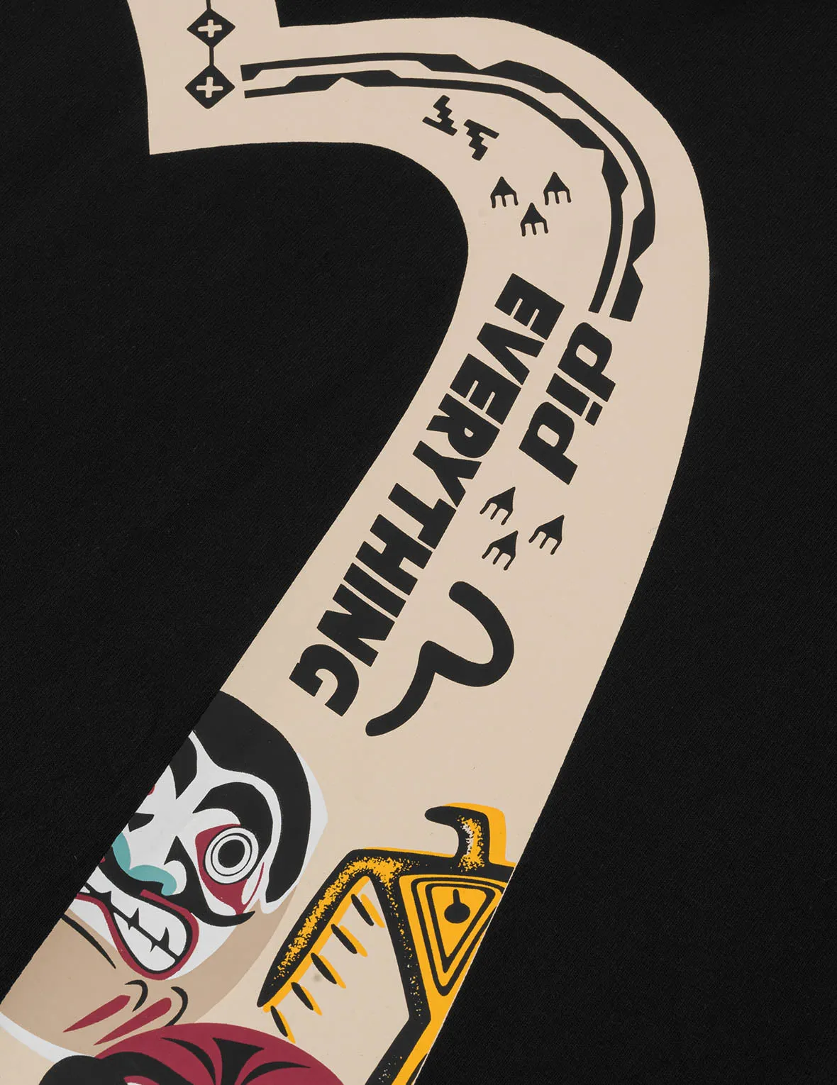 SPRING/ SUMMER COLLECTION 2025 Slogan and Totem Daicock Print Relax Fit T-shirt