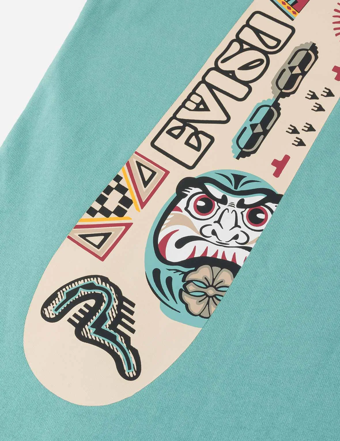 SPRING/ SUMMER COLLECTION 2025 Slogan and Totem Daicock Print Relax Fit T-shirt