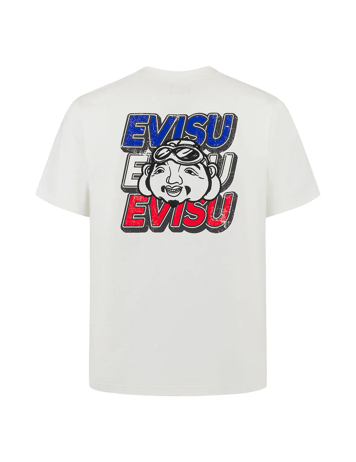 SPRING/ SUMMER COLLECTION 2025 Slogan Print with Godhead Appliqué Embroidery Regular Fit T-Shirt