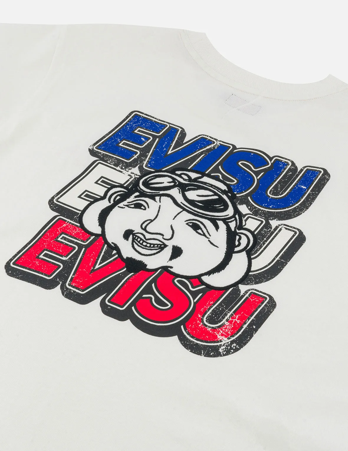 SPRING/ SUMMER COLLECTION 2025 Slogan Print with Godhead Appliqué Embroidery Regular Fit T-Shirt