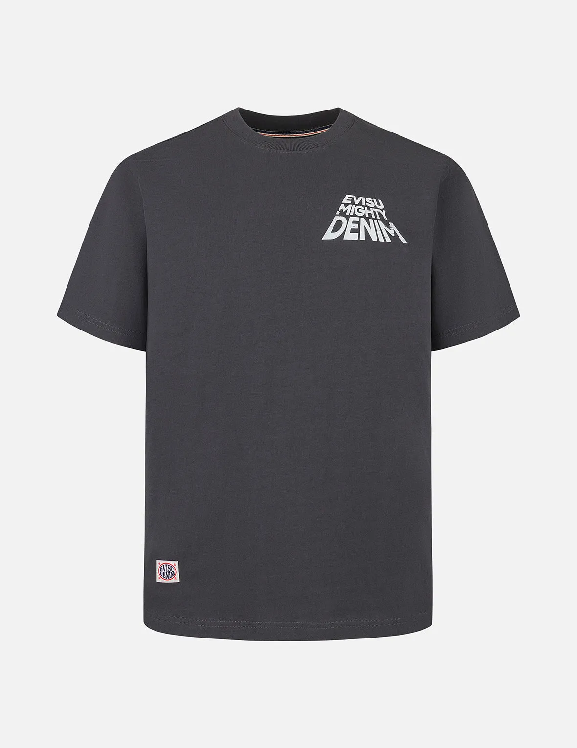 SPRING/ SUMMER COLLECTION 2025 Slogan Print with Godhead Appliqué Embroidery Regular Fit T-Shirt