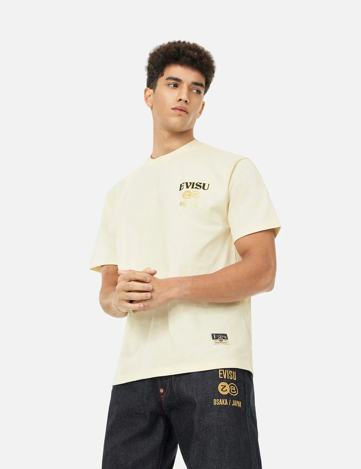 SPRING/ SUMMER COLLECTION 2025 Soaring Snake Daicock Print Relax Fit T-shirt - Cream