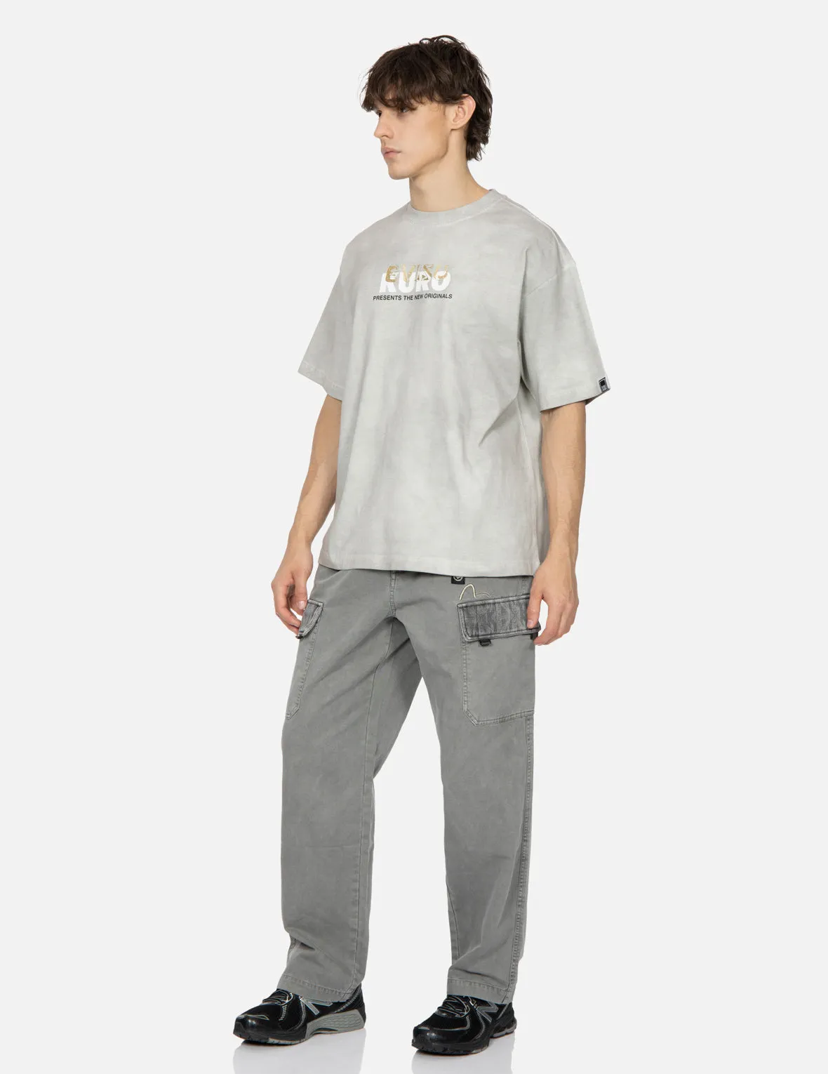 SPRING/ SUMMER COLLECTION 2025 Spray Dyed Multi Logo Print Loose Fit T-shirt