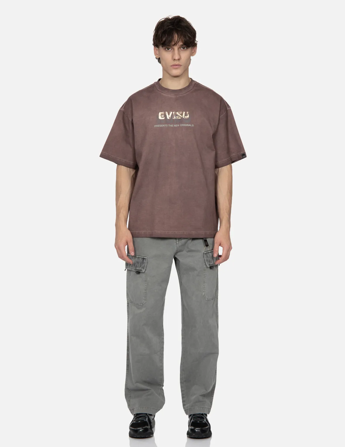 SPRING/ SUMMER COLLECTION 2025 Spray Dyed Multi Logo Print Loose Fit T-shirt
