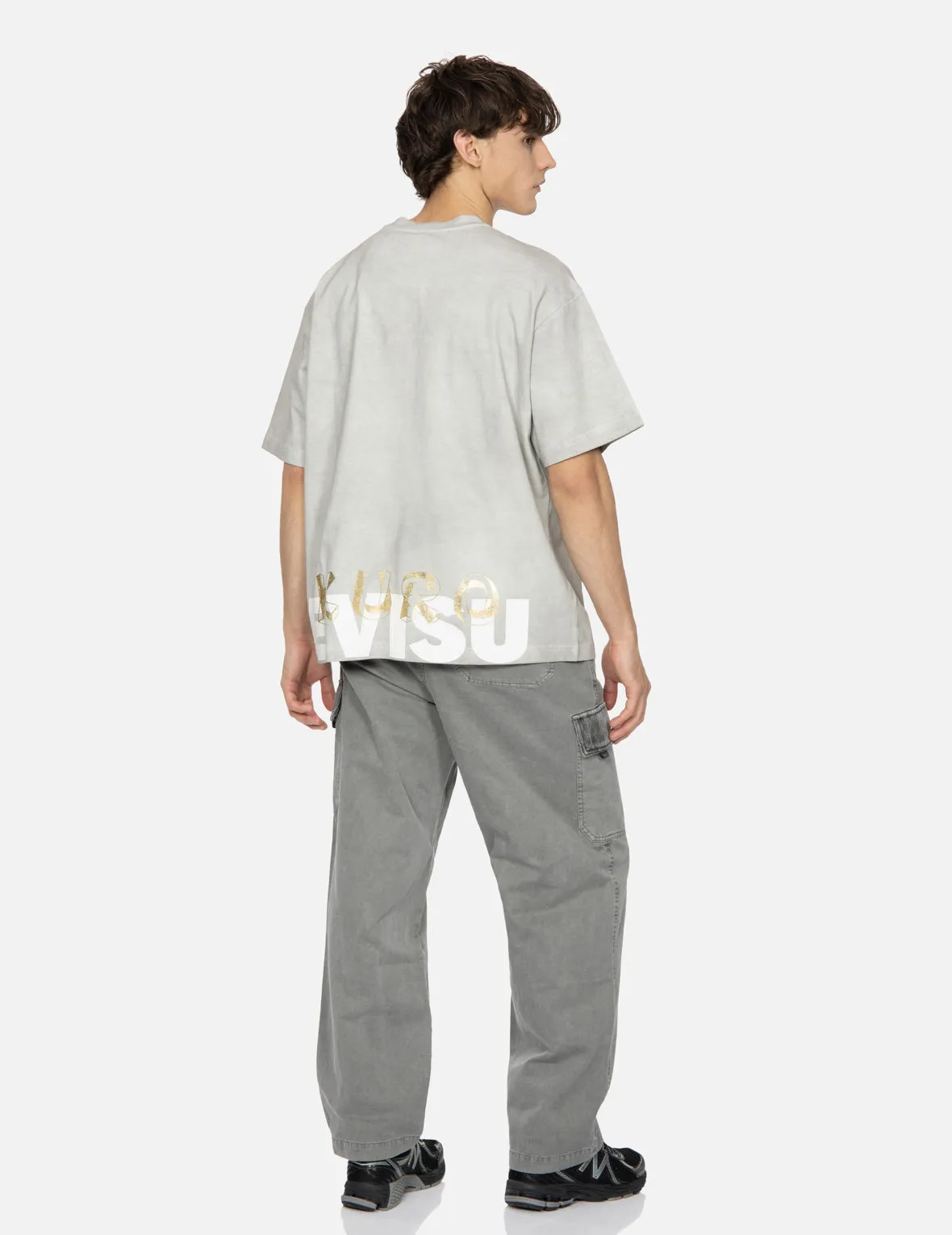 SPRING/ SUMMER COLLECTION 2025 Spray Dyed Multi Logo Print Loose Fit T-shirt
