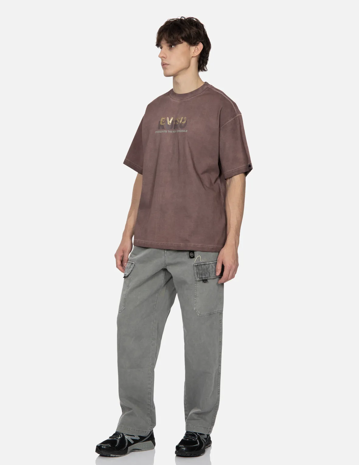 SPRING/ SUMMER COLLECTION 2025 Spray Dyed Multi Logo Print Loose Fit T-shirt