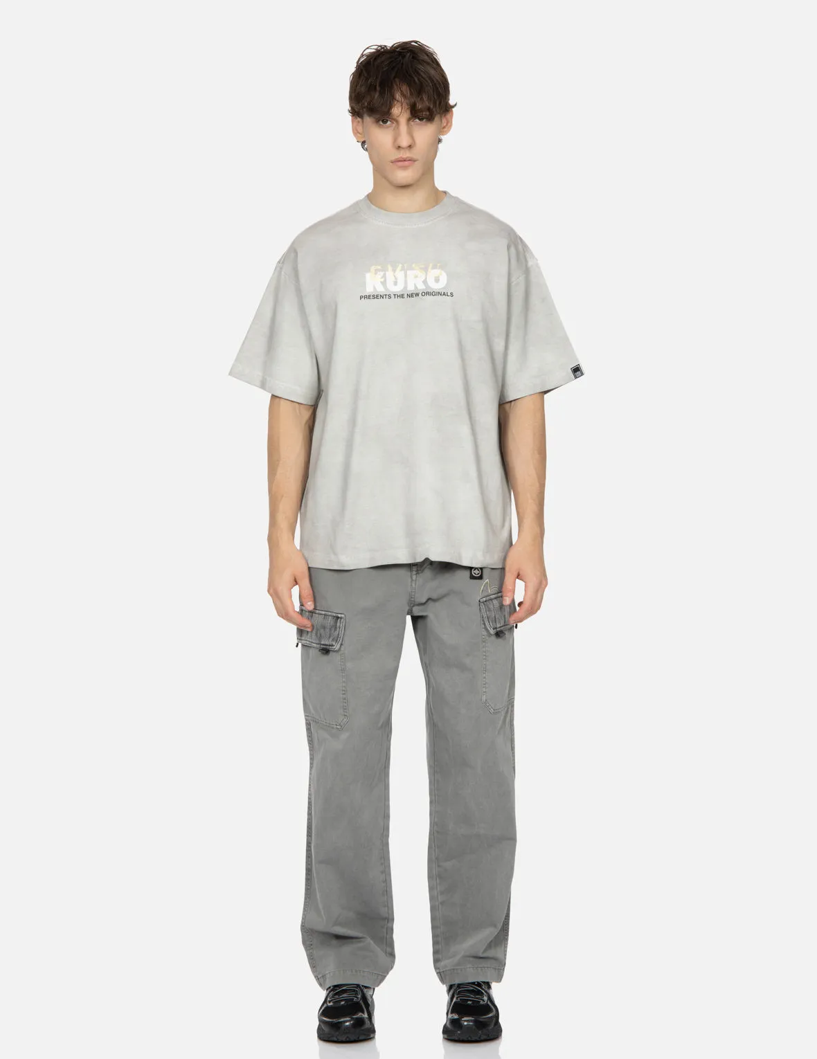 SPRING/ SUMMER COLLECTION 2025 Spray Dyed Multi Logo Print Loose Fit T-shirt
