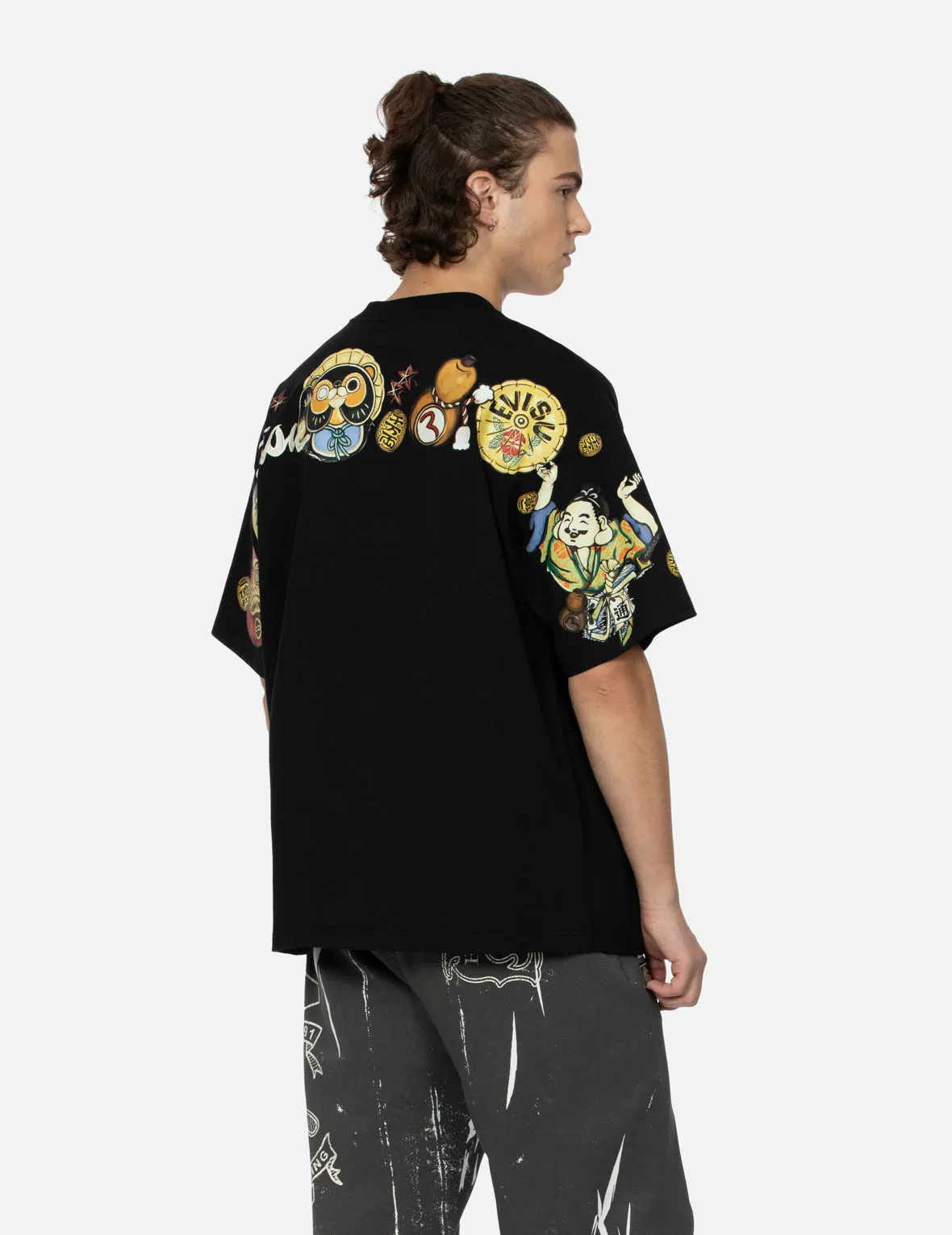 SPRING/ SUMMER COLLECTION 2025 Tanuki Daicock Print Loose Fit T-Shirt