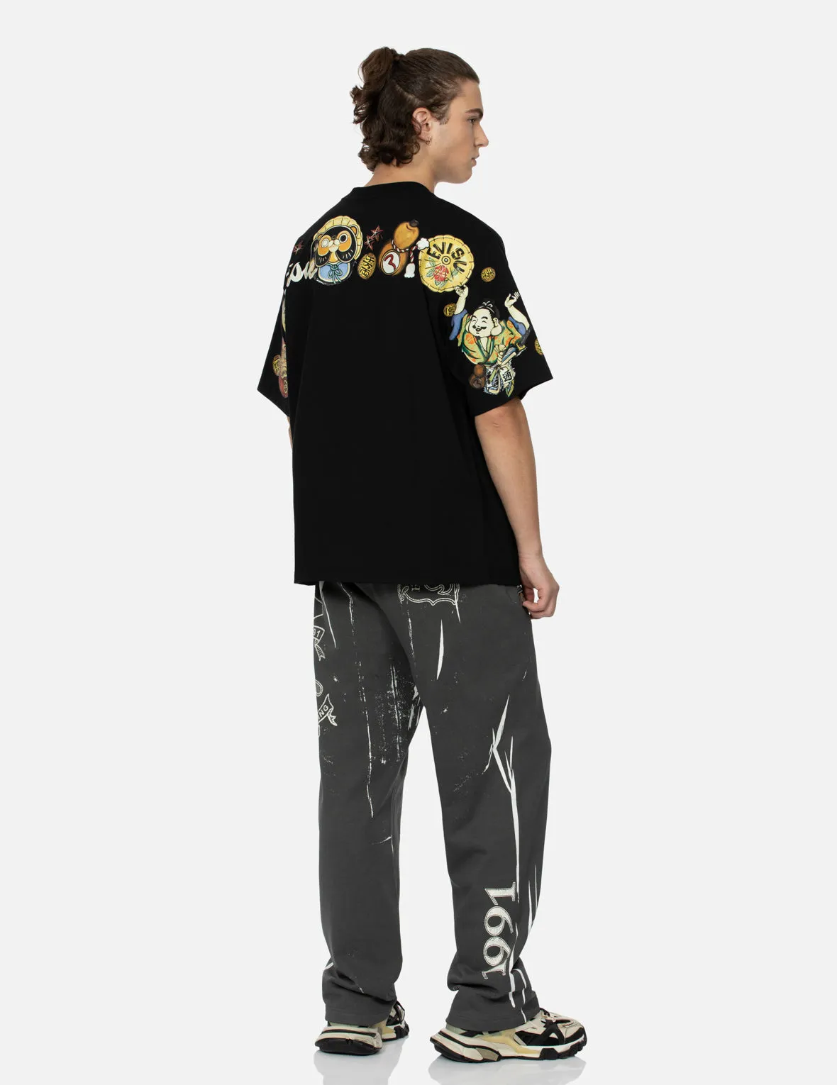 SPRING/ SUMMER COLLECTION 2025 Tanuki Daicock Print Loose Fit T-Shirt