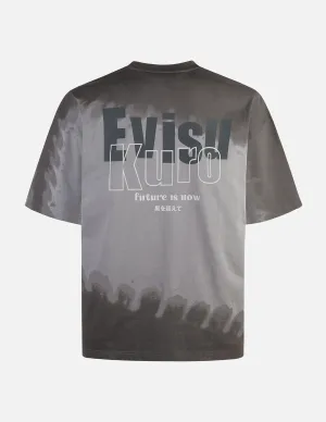 SPRING/ SUMMER COLLECTION 2025 Tie-dye Logo and Slogan Print Oversized T-shirt