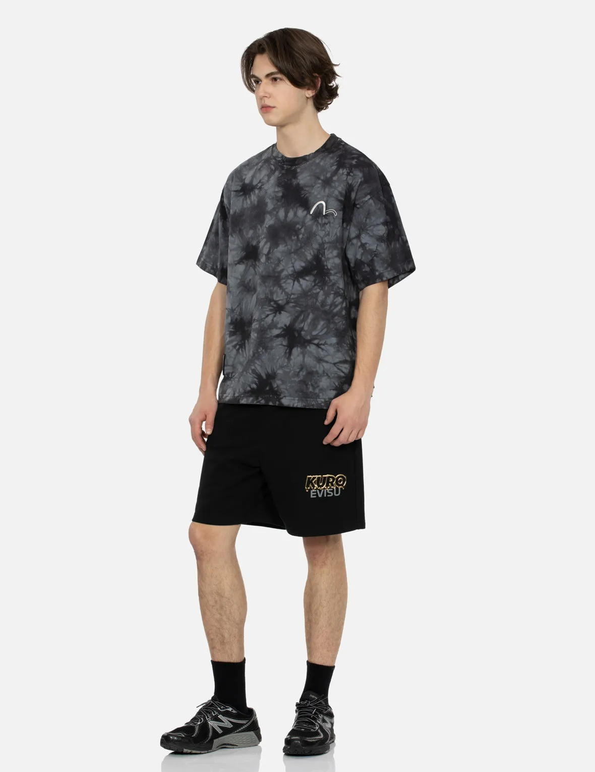 SPRING/ SUMMER COLLECTION 2025 Tie-Dye with Seagull Embroidery Loose Fit T-Shirt