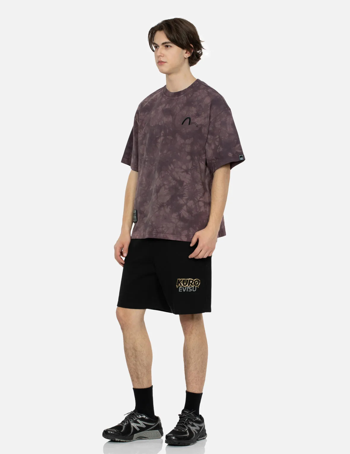 SPRING/ SUMMER COLLECTION 2025 Tie-Dye with Seagull Embroidery Loose Fit T-Shirt