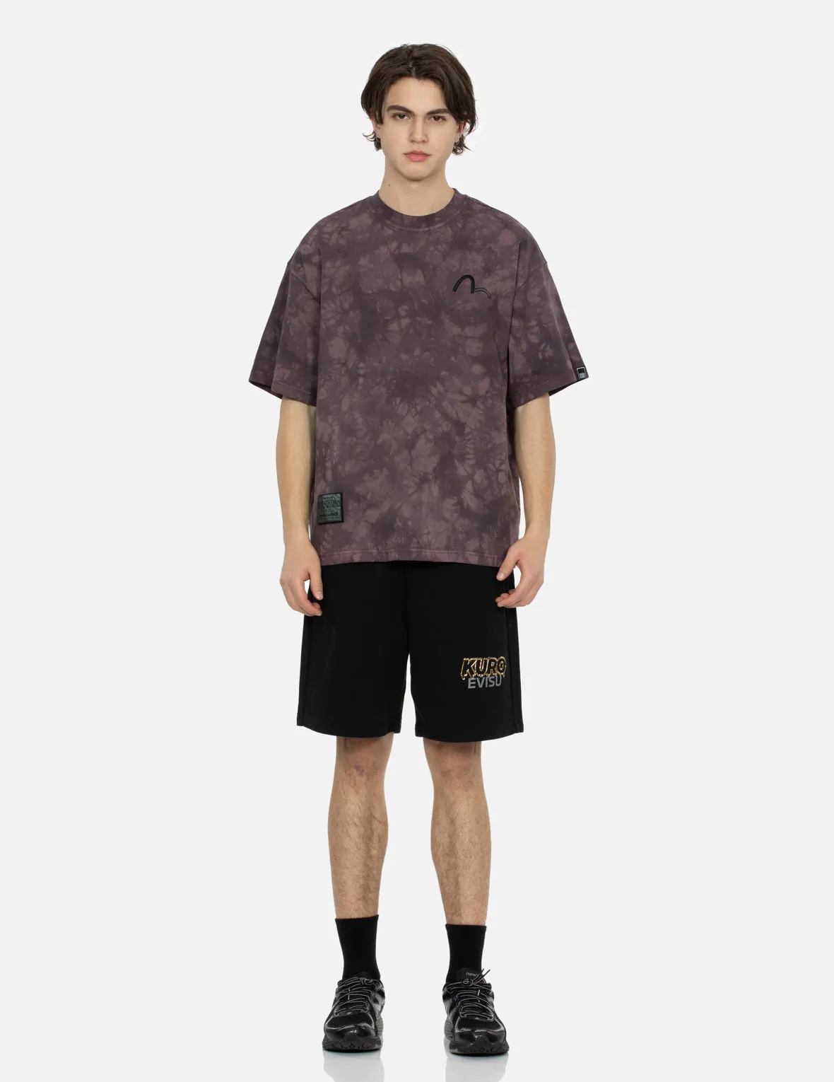 SPRING/ SUMMER COLLECTION 2025 Tie-Dye with Seagull Embroidery Loose Fit T-Shirt