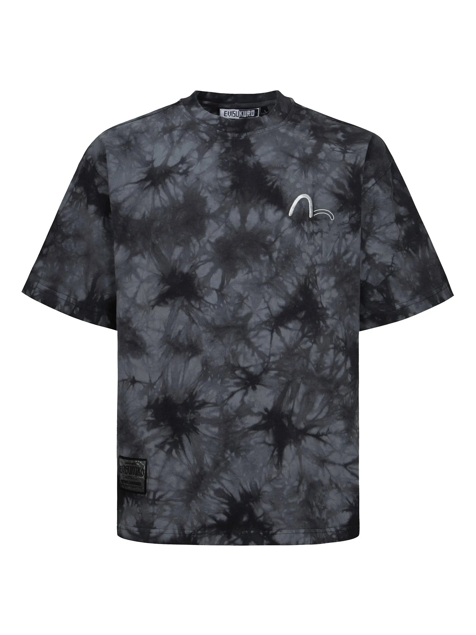 SPRING/ SUMMER COLLECTION 2025 Tie-Dye with Seagull Embroidery Loose Fit T-Shirt