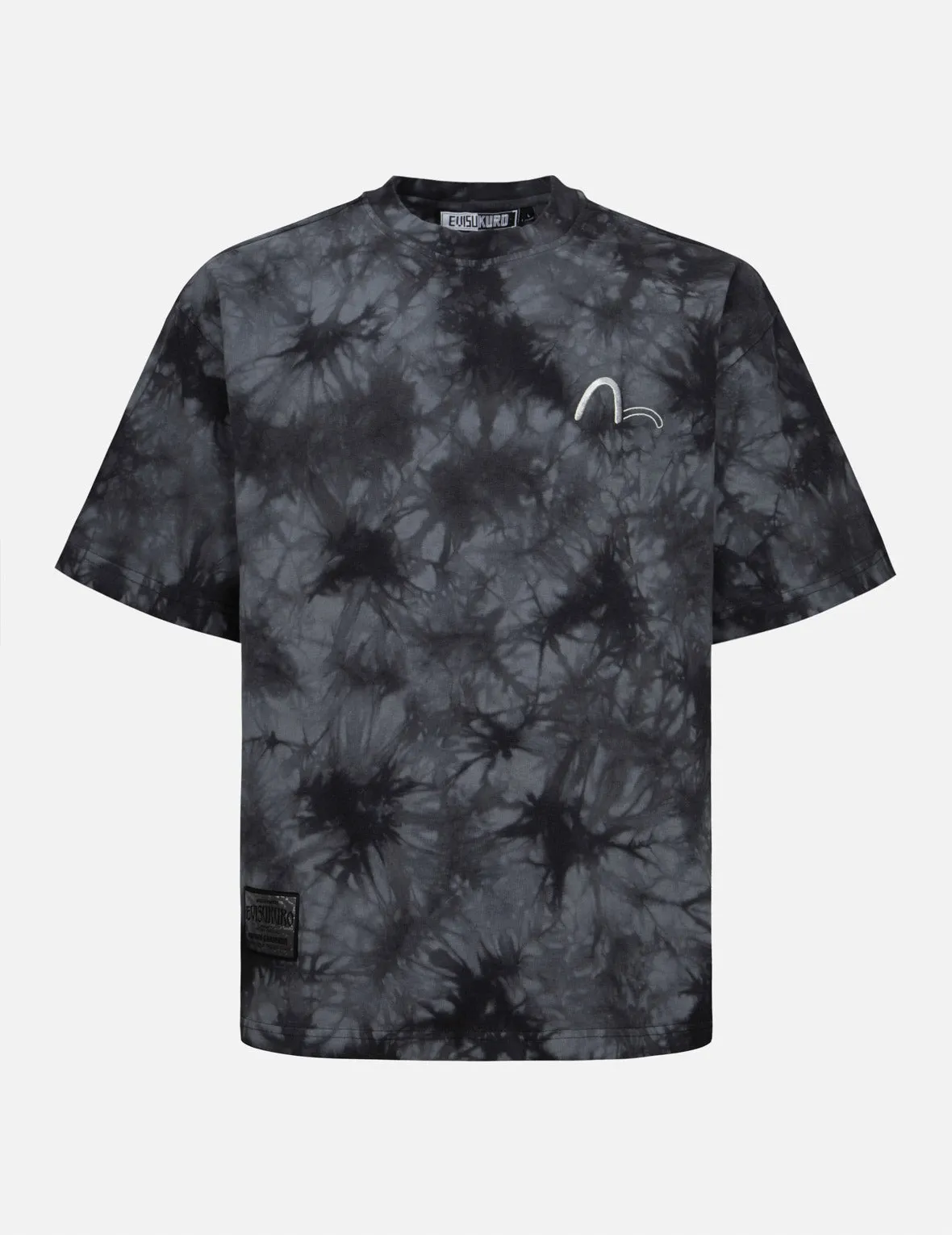 SPRING/ SUMMER COLLECTION 2025 Tie-Dye with Seagull Embroidery Loose Fit T-Shirt