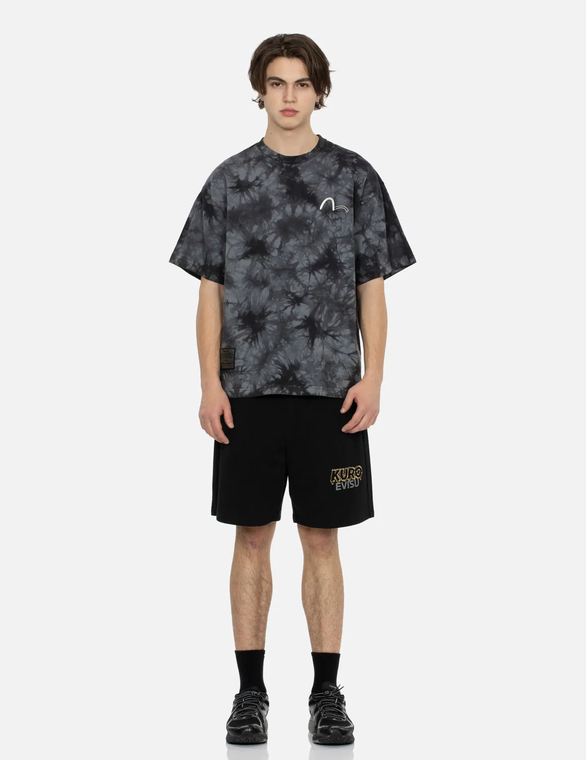 SPRING/ SUMMER COLLECTION 2025 Tie-Dye with Seagull Embroidery Loose Fit T-Shirt