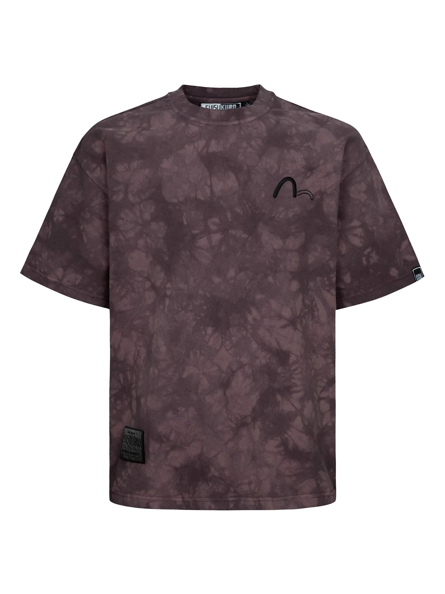 SPRING/ SUMMER COLLECTION 2025 Tie-Dye with Seagull Embroidery Loose Fit T-Shirt
