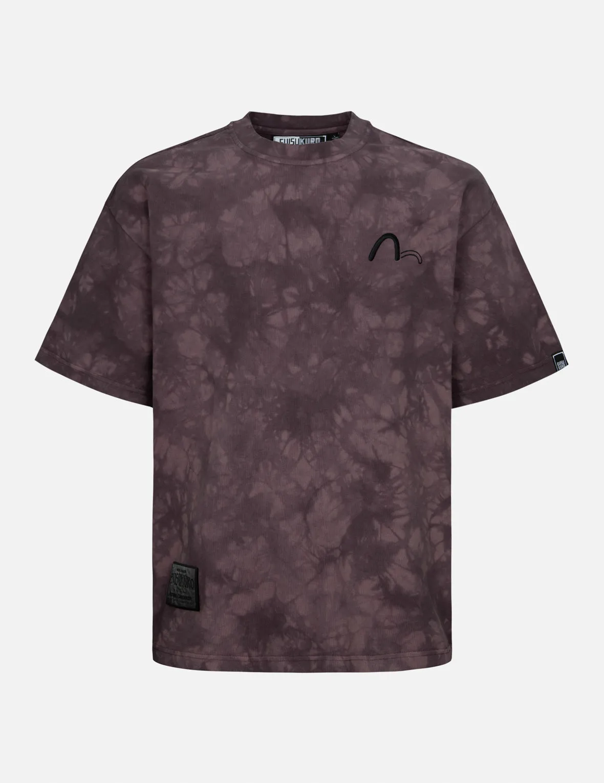 SPRING/ SUMMER COLLECTION 2025 Tie-Dye with Seagull Embroidery Loose Fit T-Shirt