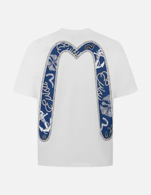 SPRING/ SUMMER COLLECTION 2025 Twisted Rope and Daicock Anchor Print Relax Fit T-shirt