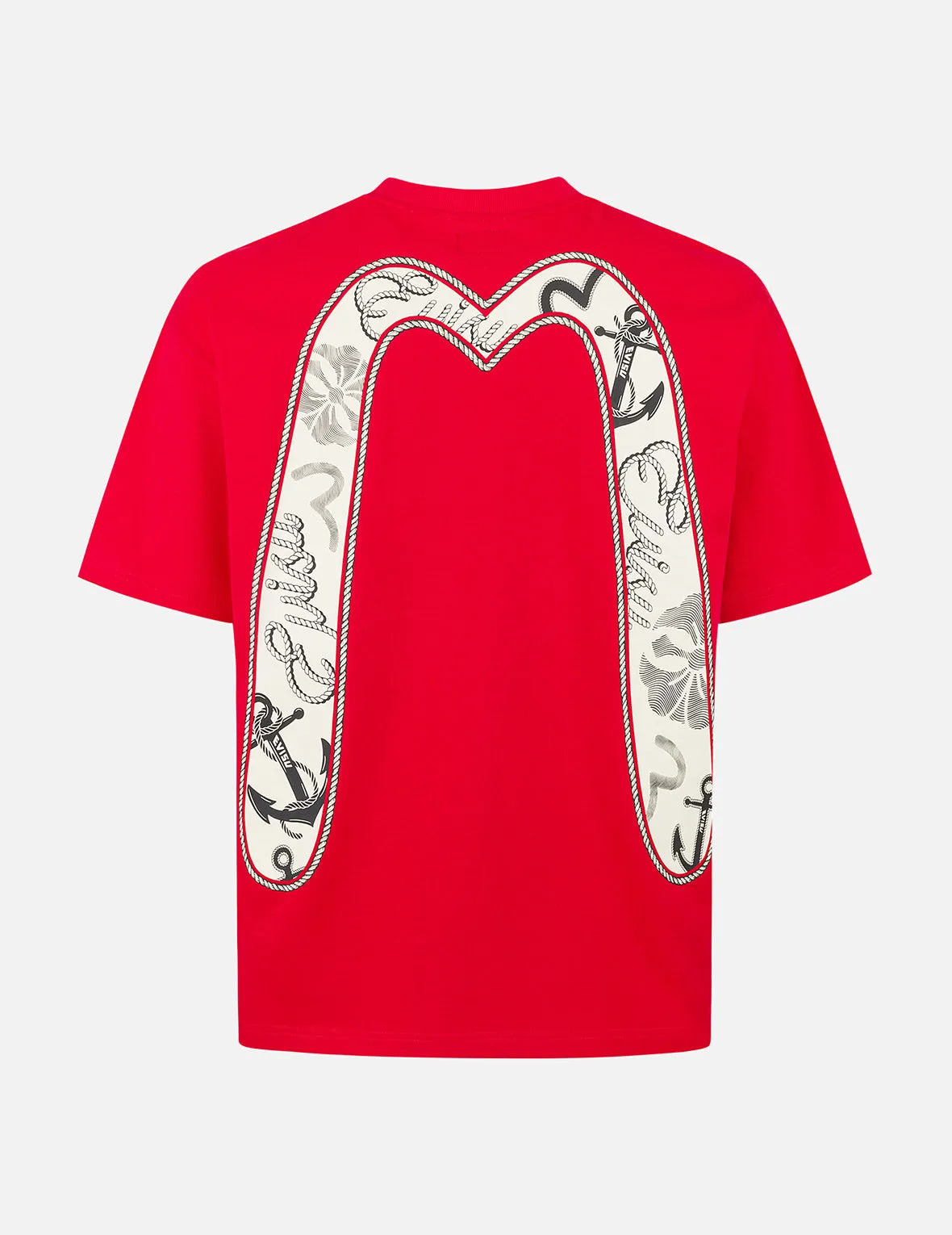 SPRING/ SUMMER COLLECTION 2025 Twisted Rope and Daicock Anchor Print Relax Fit T-shirt